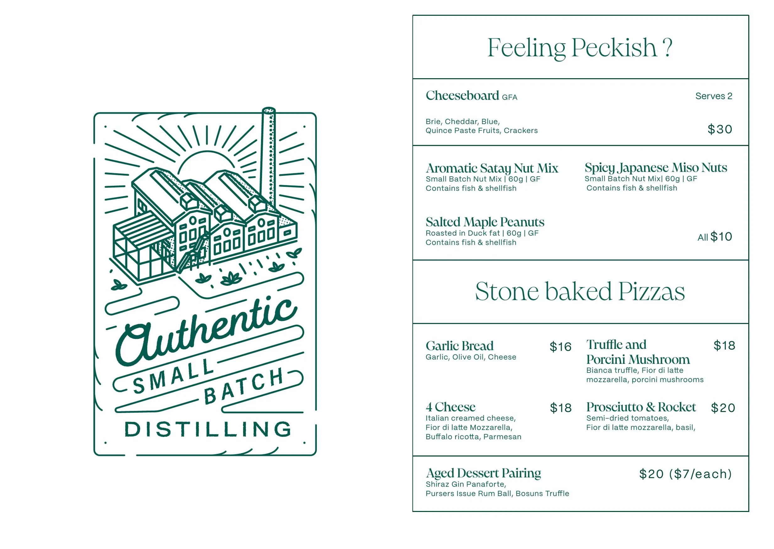 Bavay Distillery menu, page 3