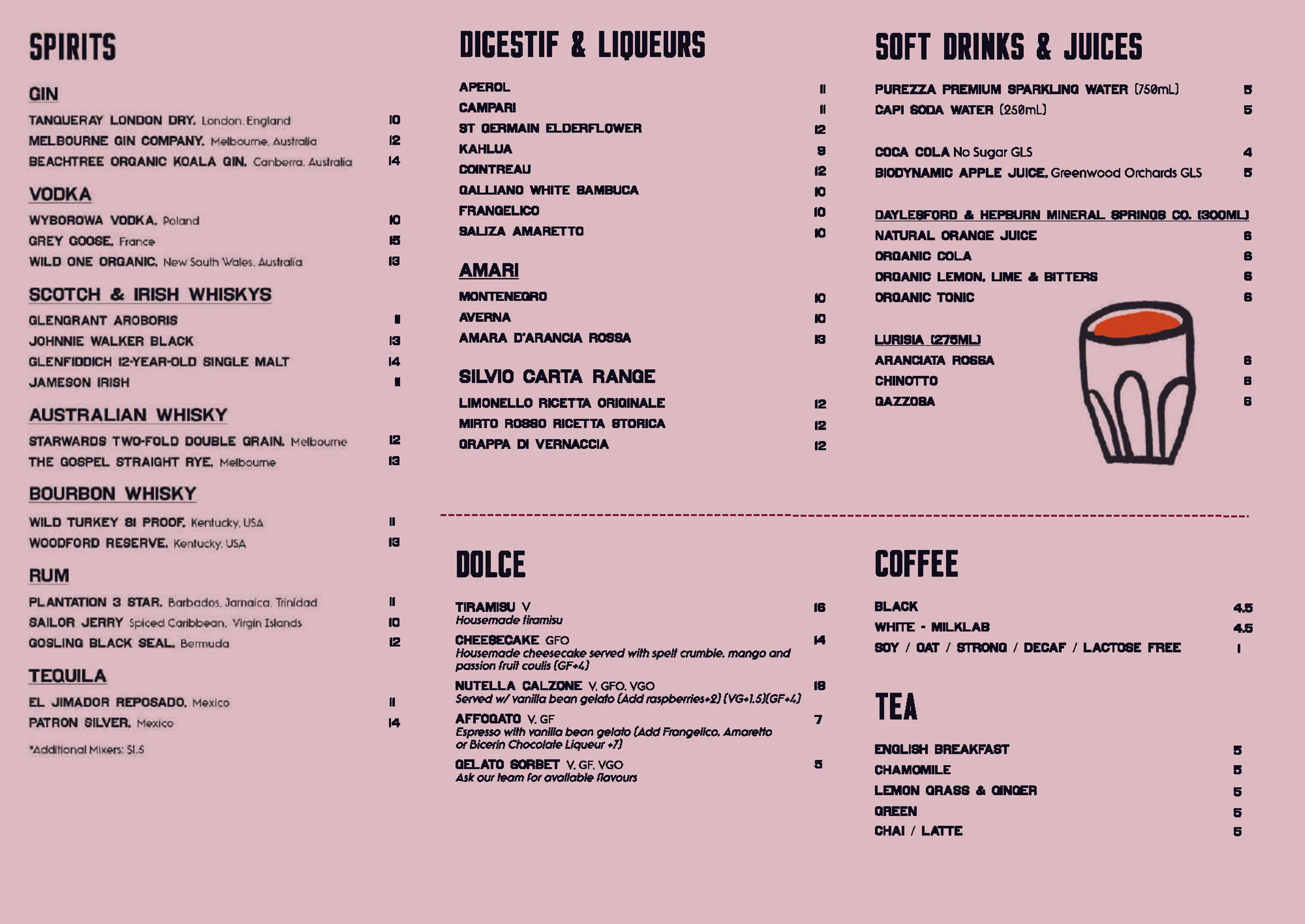 Farro menu, page 10