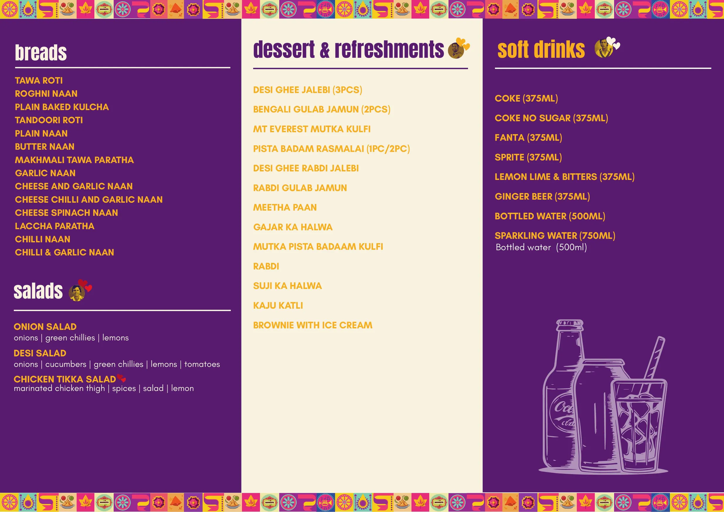 Bombay Dhaba menu, page 6