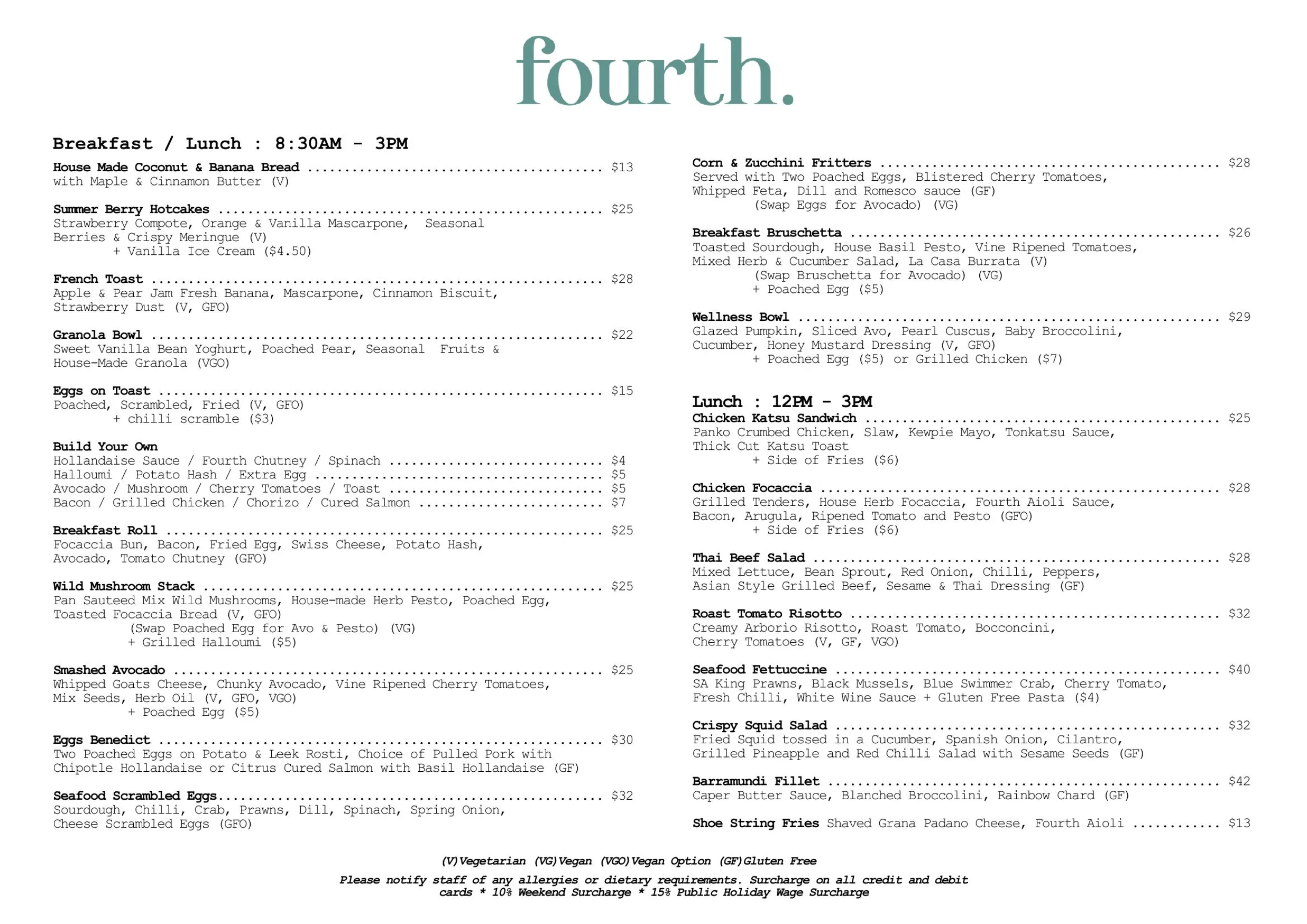 Fourth menu, page 2