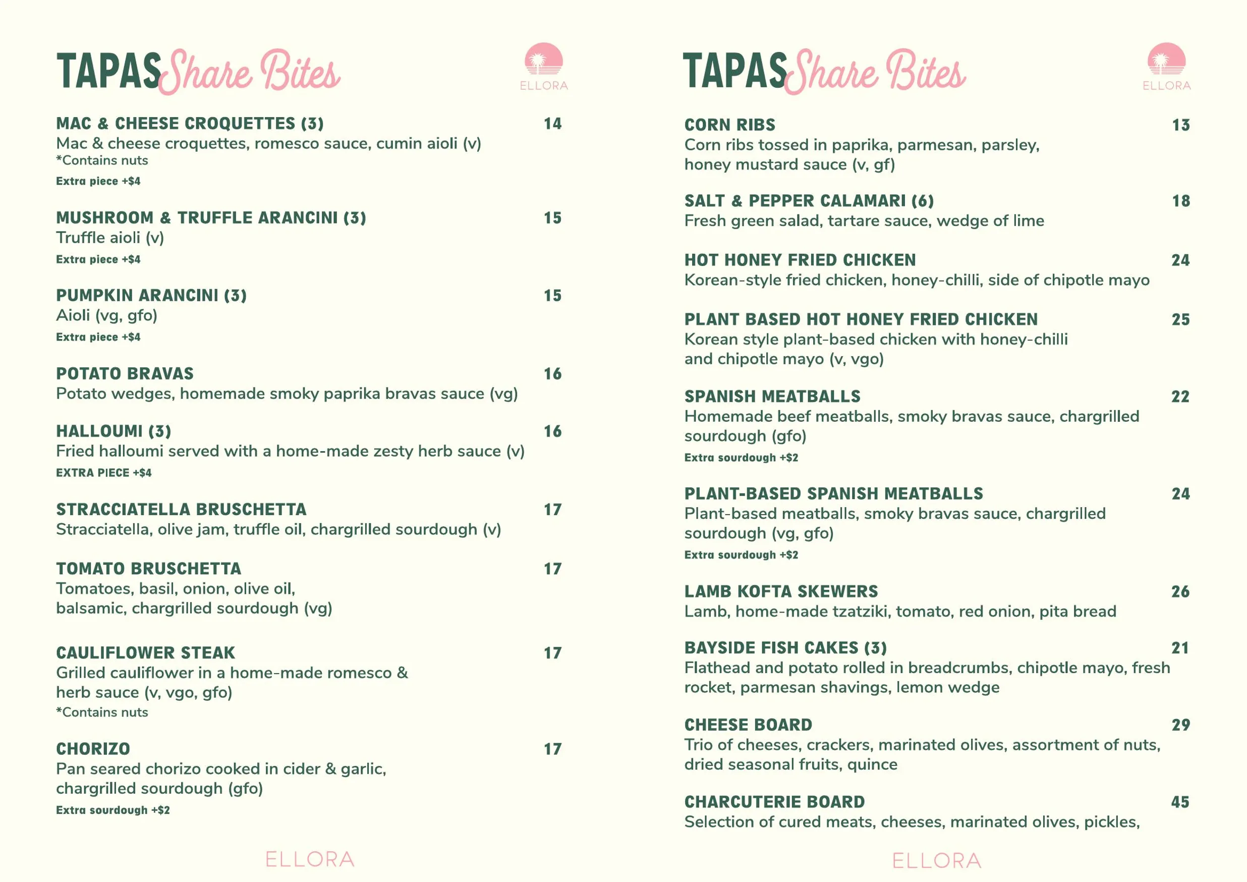Ellora St Kilda menu, page 4