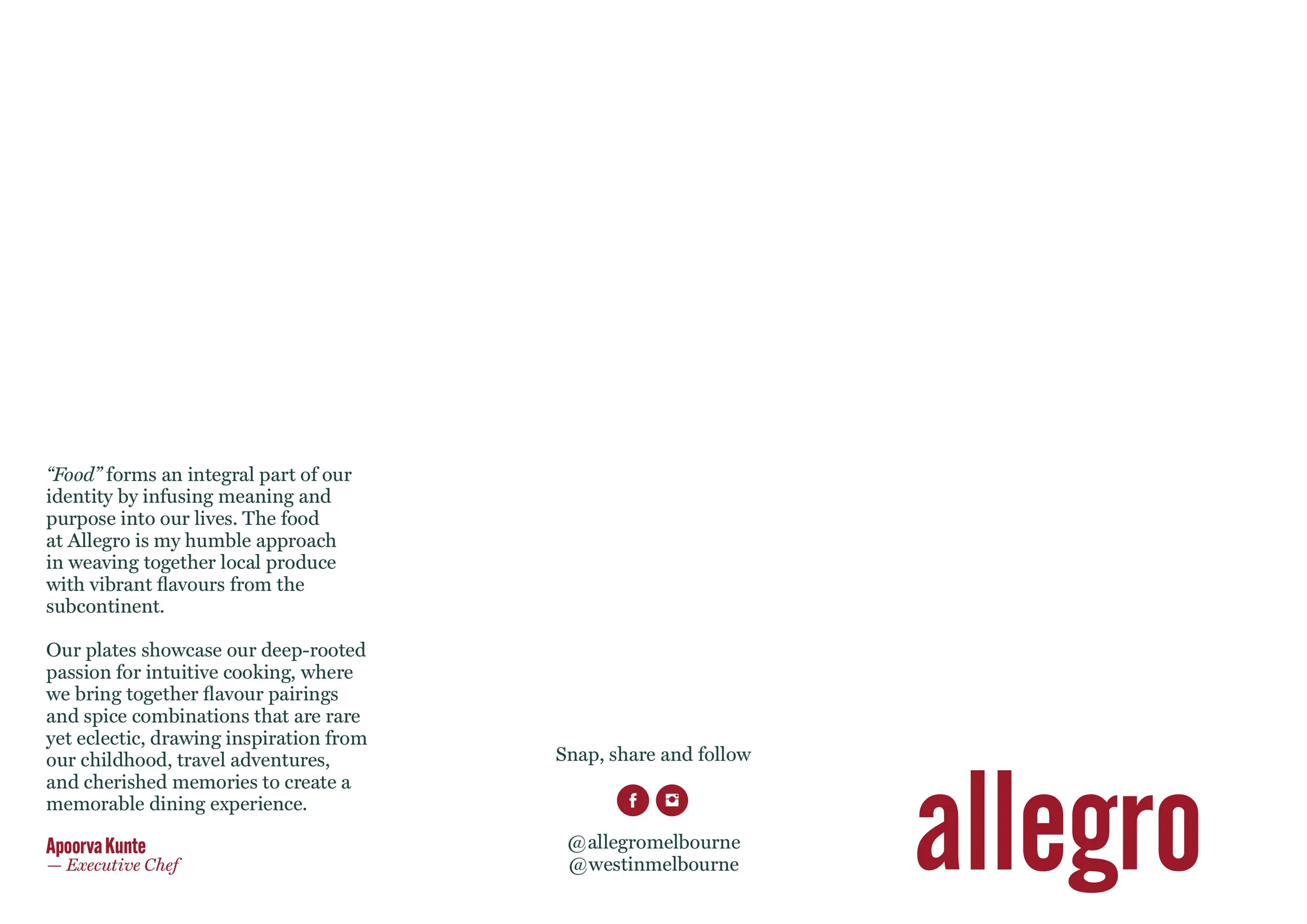 Allegro menu, page 2