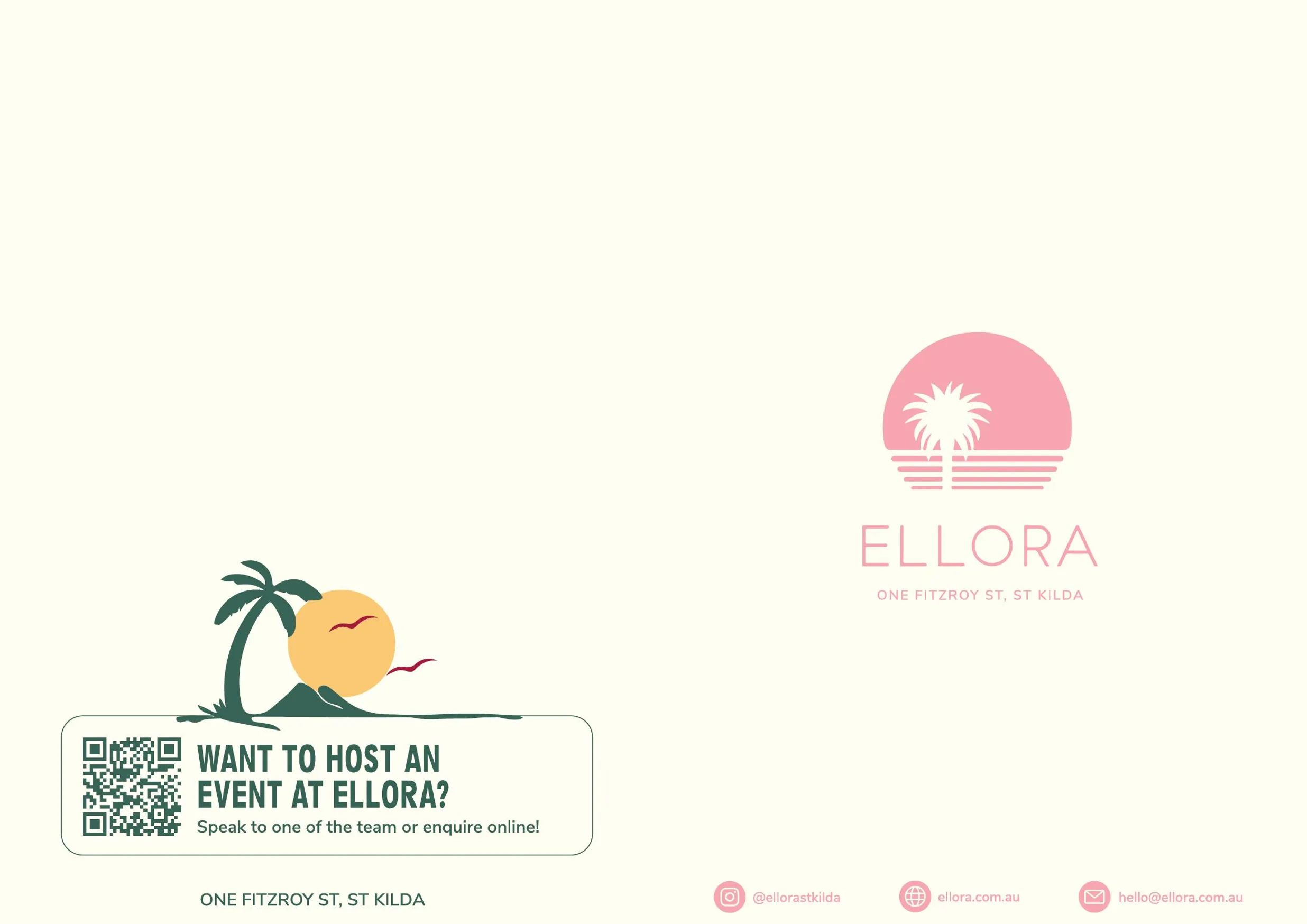 Ellora St Kilda menu, page 1