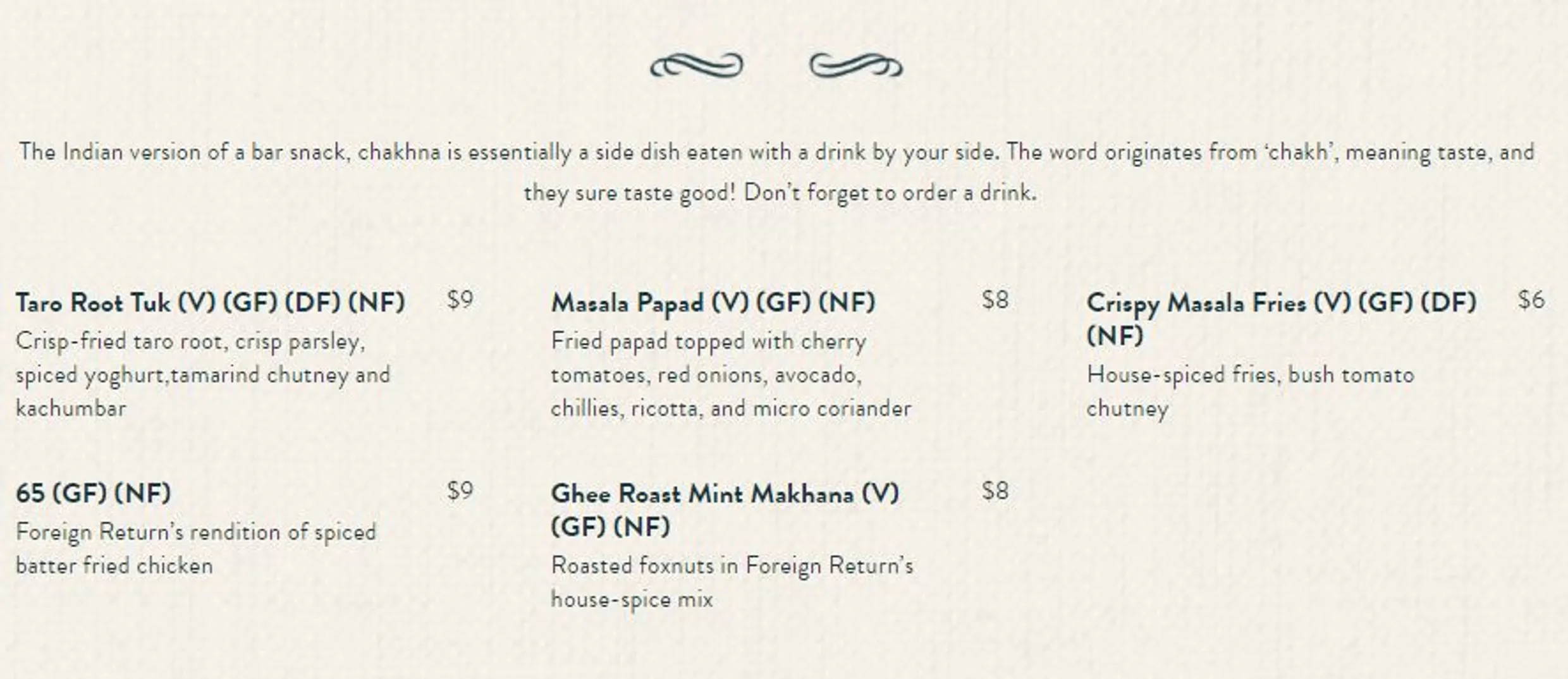 Foreign Return menu, page 10
