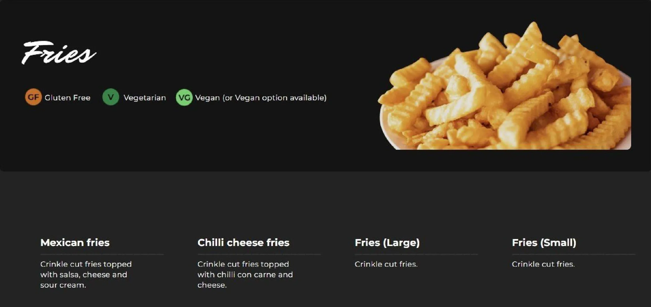 Taco Boy menu, page 4