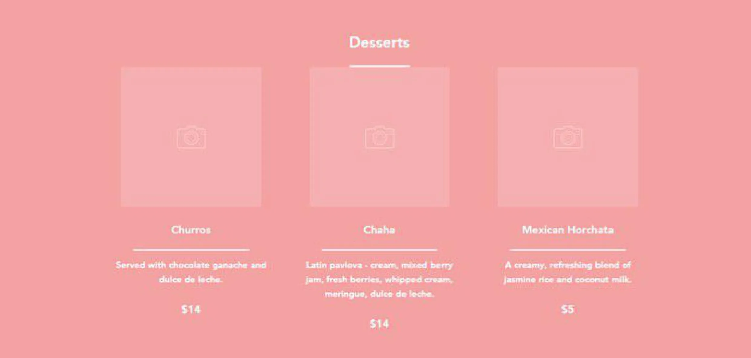 Cantina Bar menu, page 8