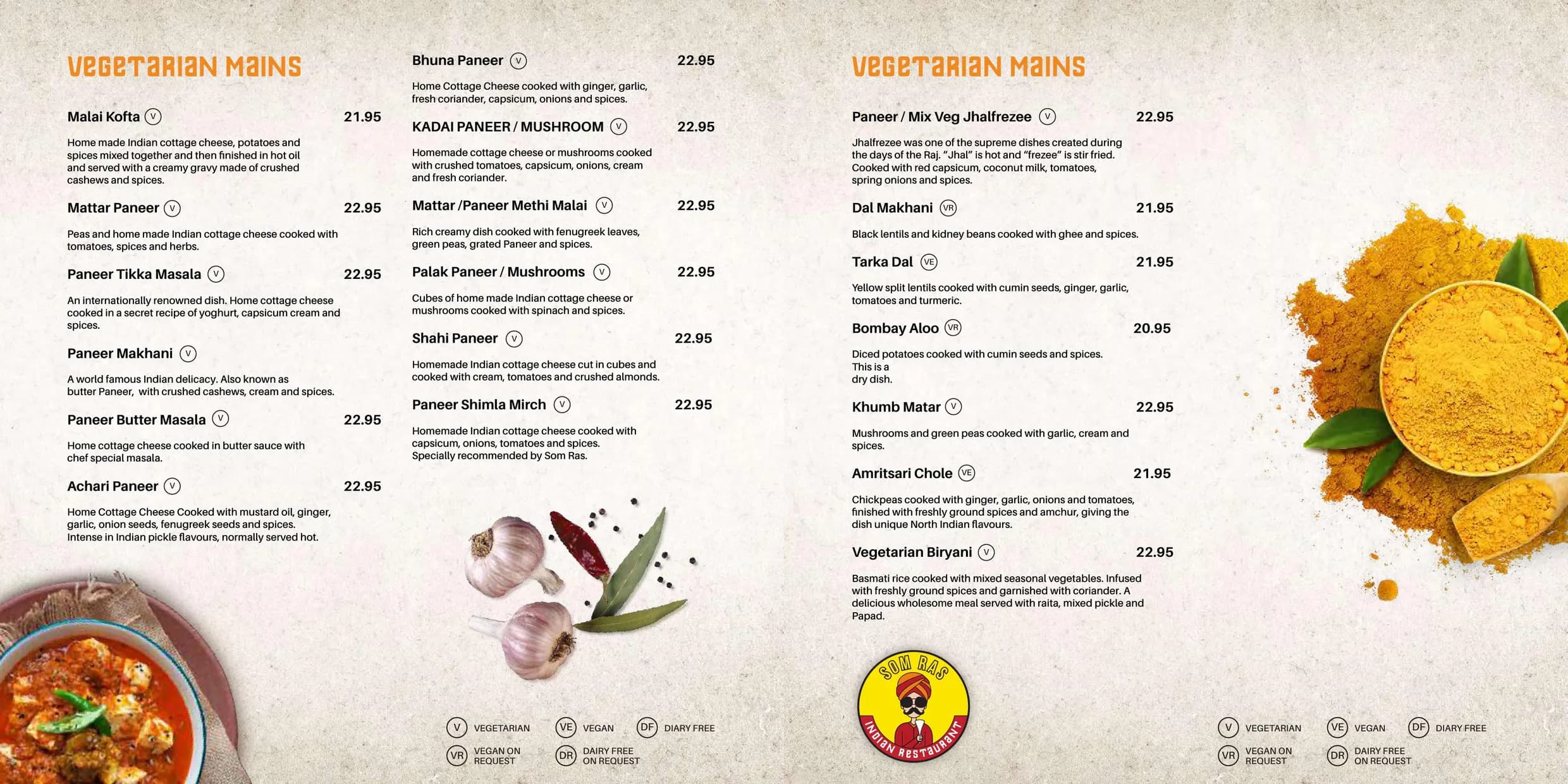 Som Ras Indian menu, page 11