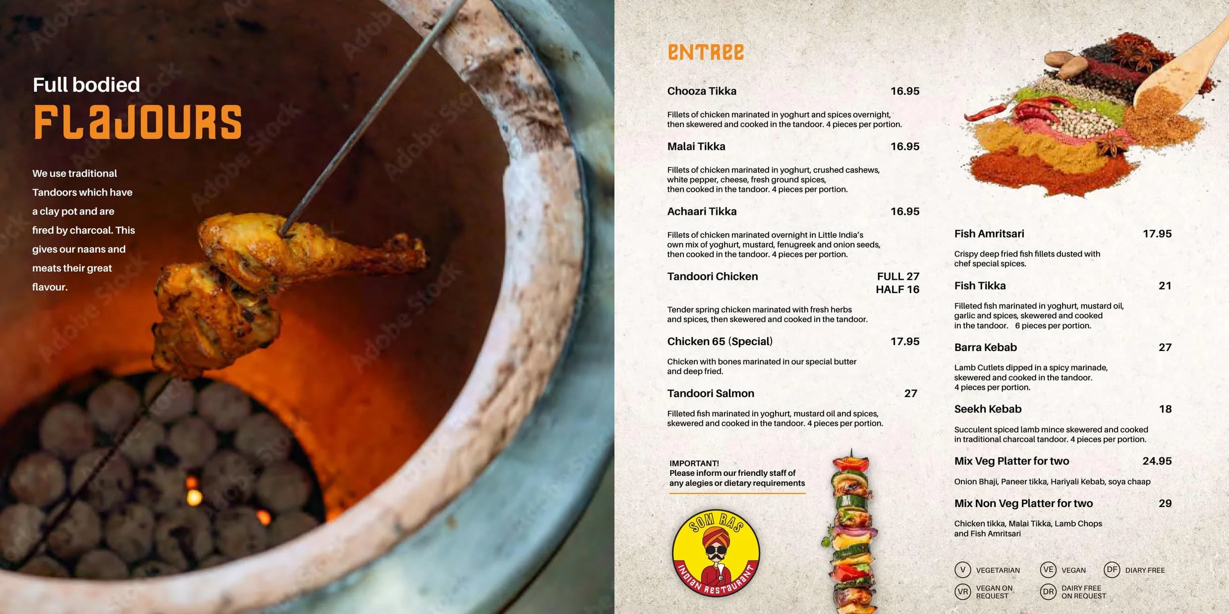 Som Ras Indian menu, page 4