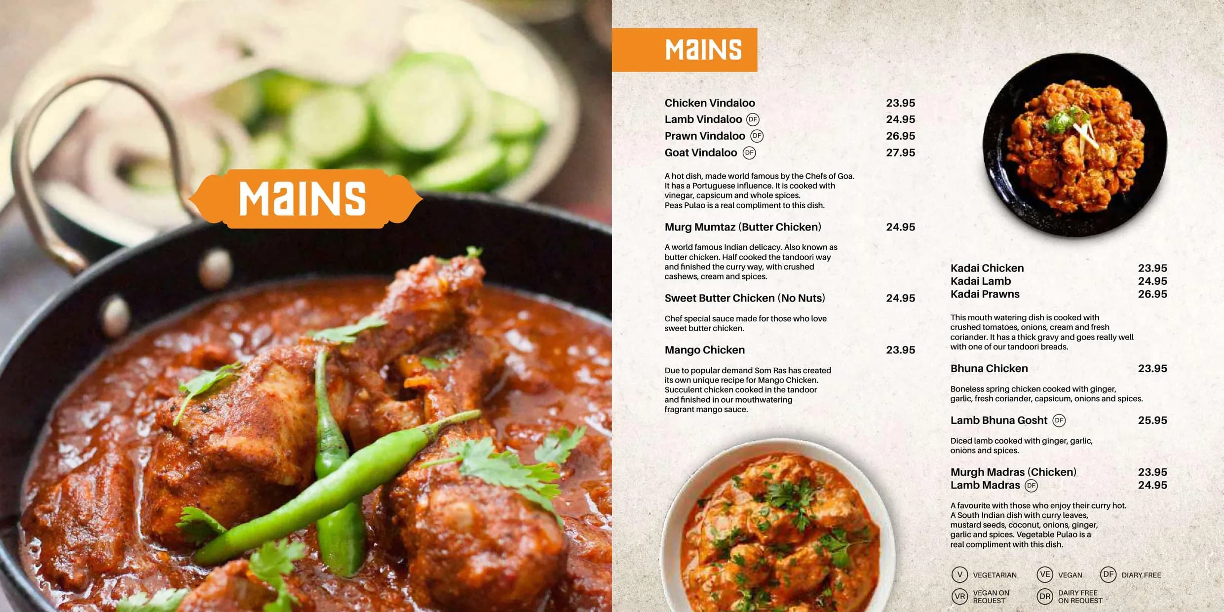 Som Ras Indian menu, page 8