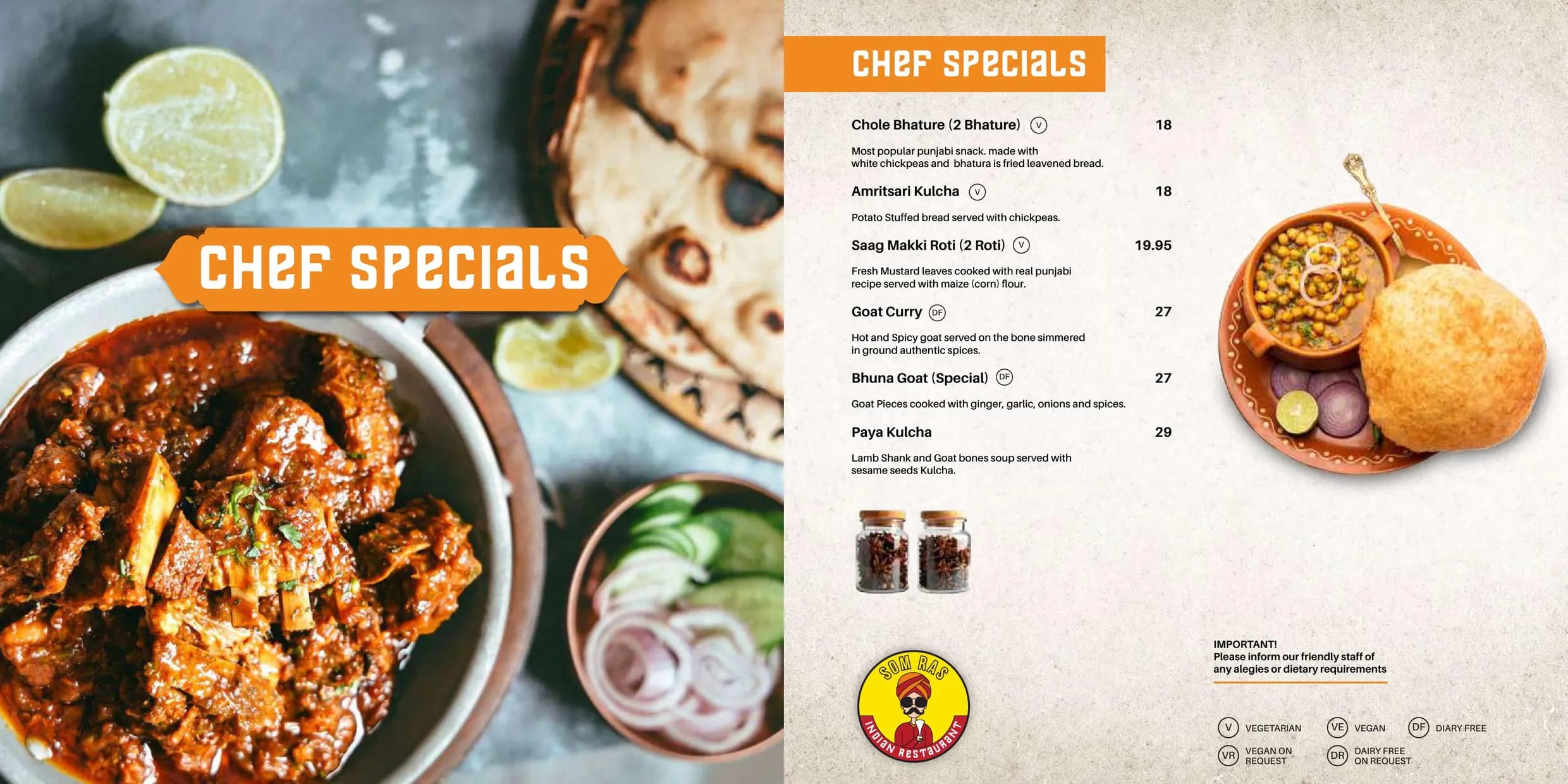 Som Ras Indian menu, page 7
