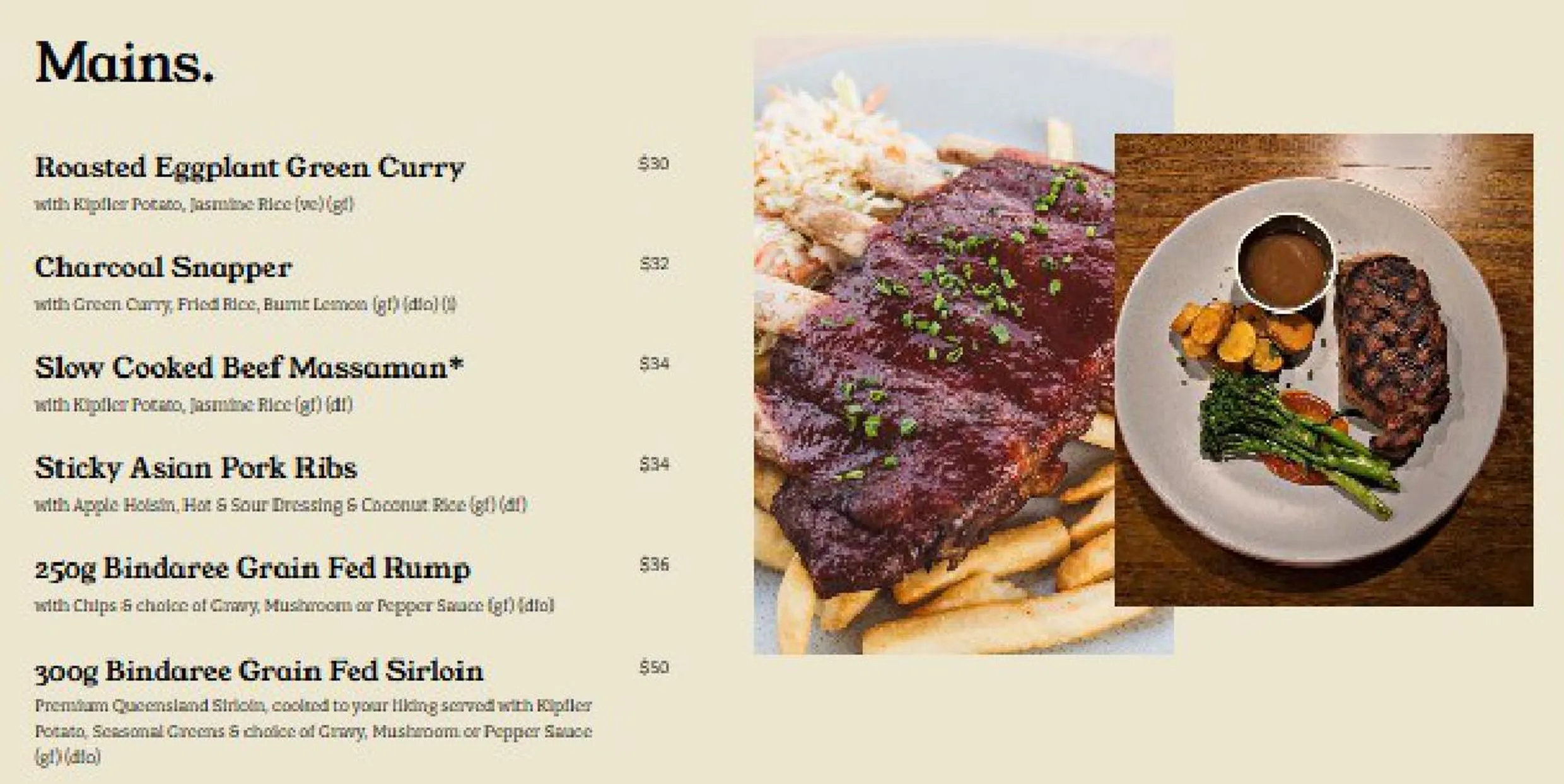 Crackerjack menu, page 2
