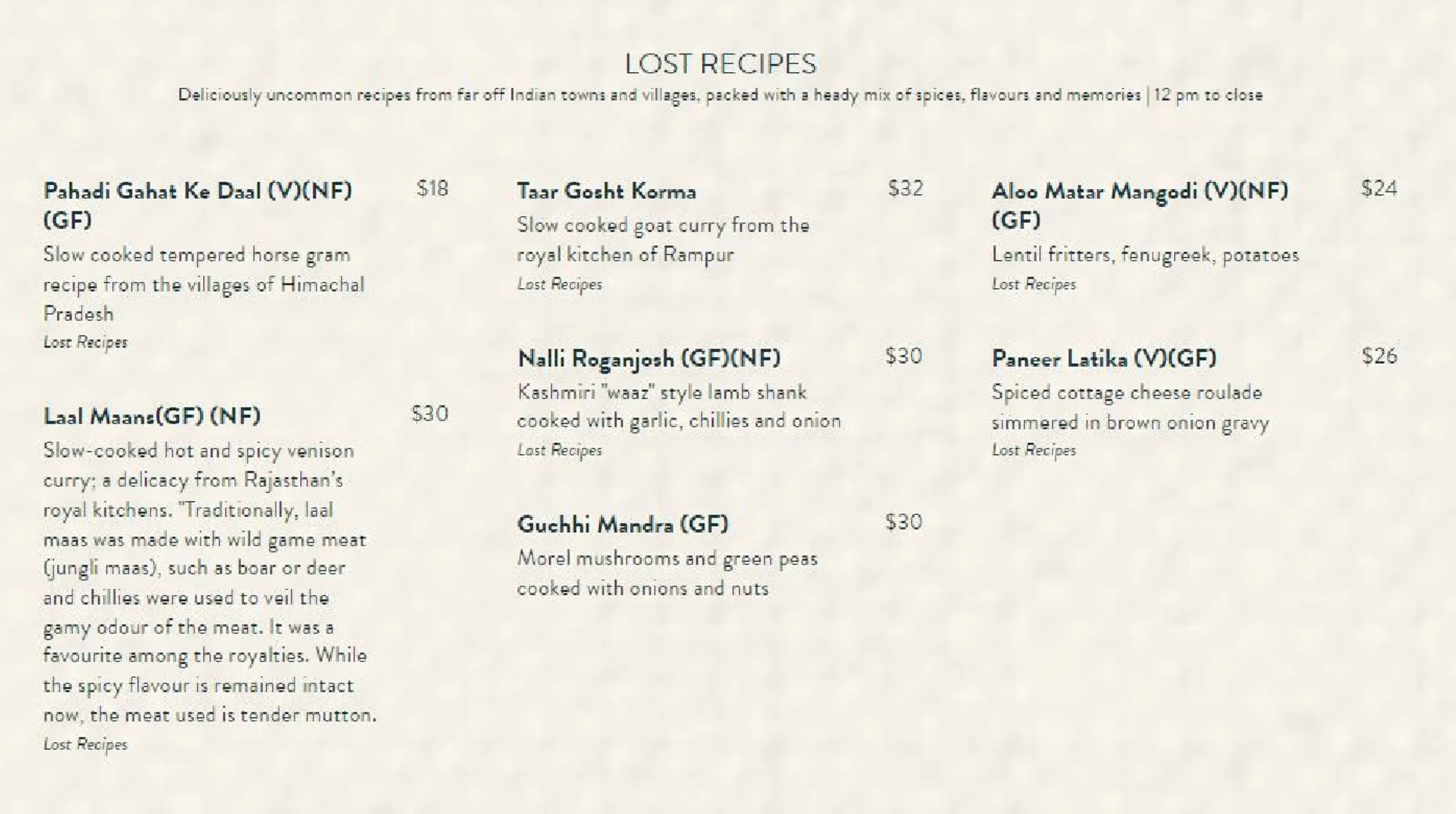 Foreign Return menu, page 3