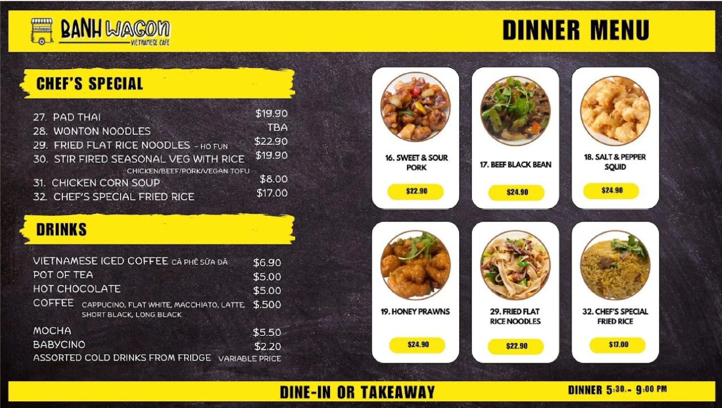 Banh Wagon menu, page 4