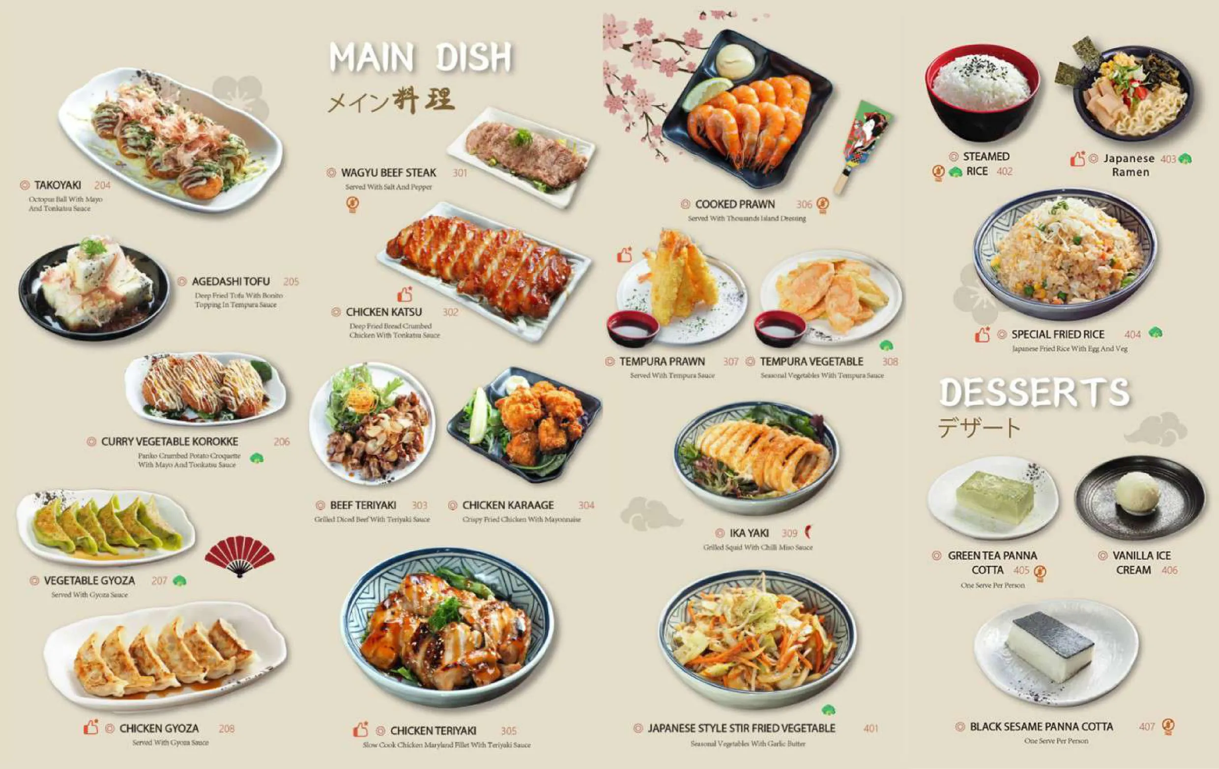 Oshima Mooroolbark menu, page 2