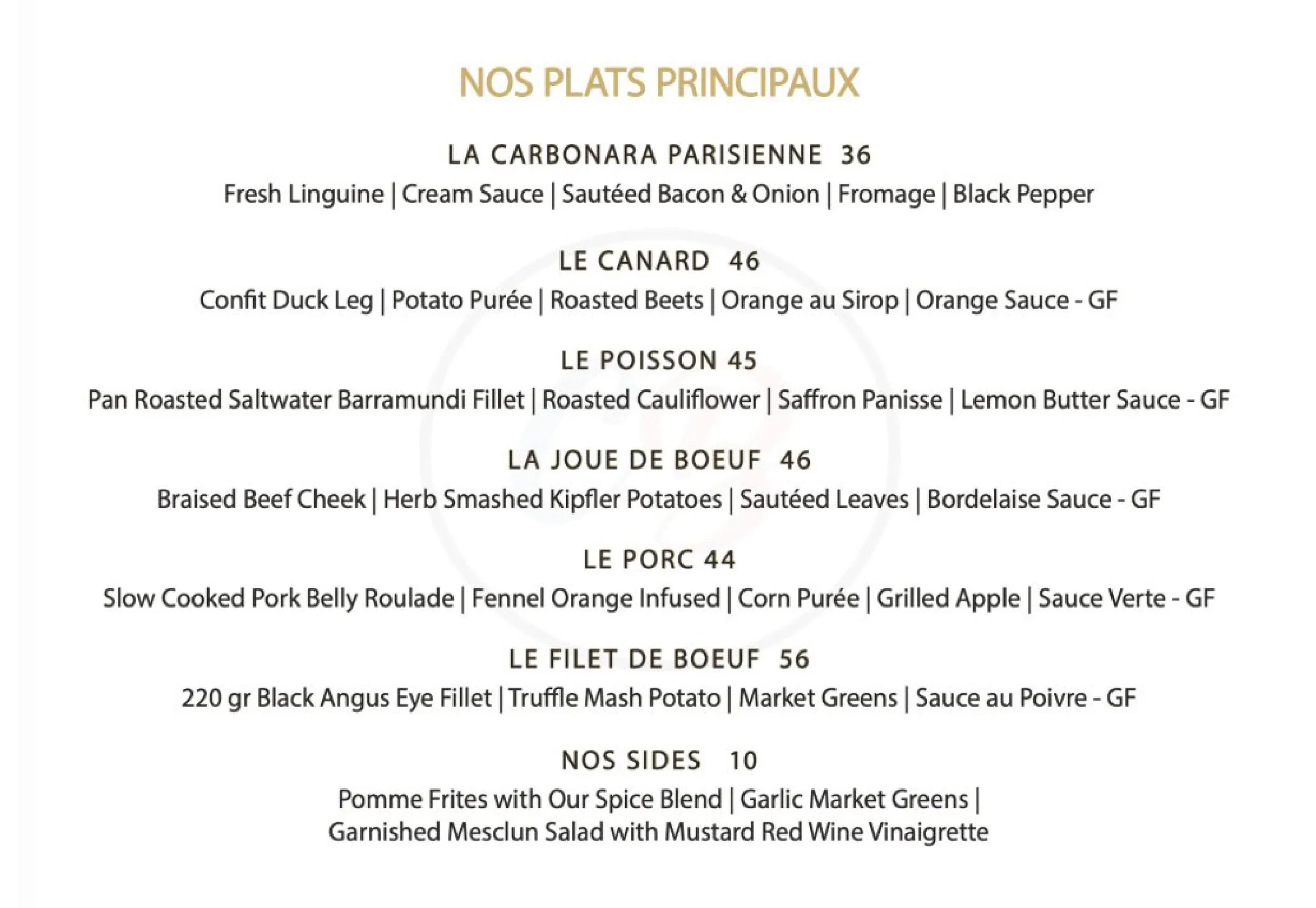 C'est Bon menu, page 2