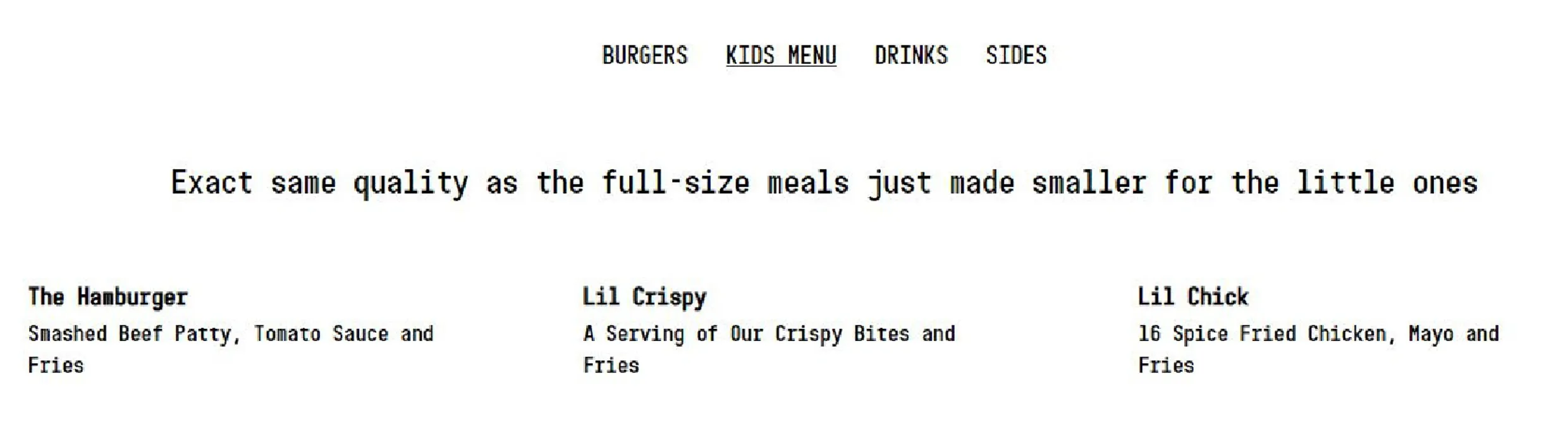 Burger Head Casula menu, page 2