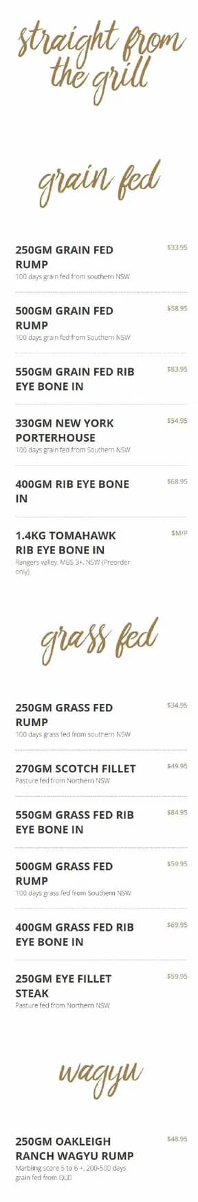 Griddle Restaurant menu, page 2