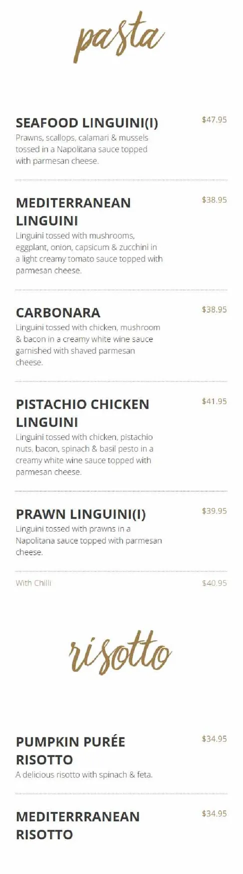 Griddle Restaurant menu, page 5