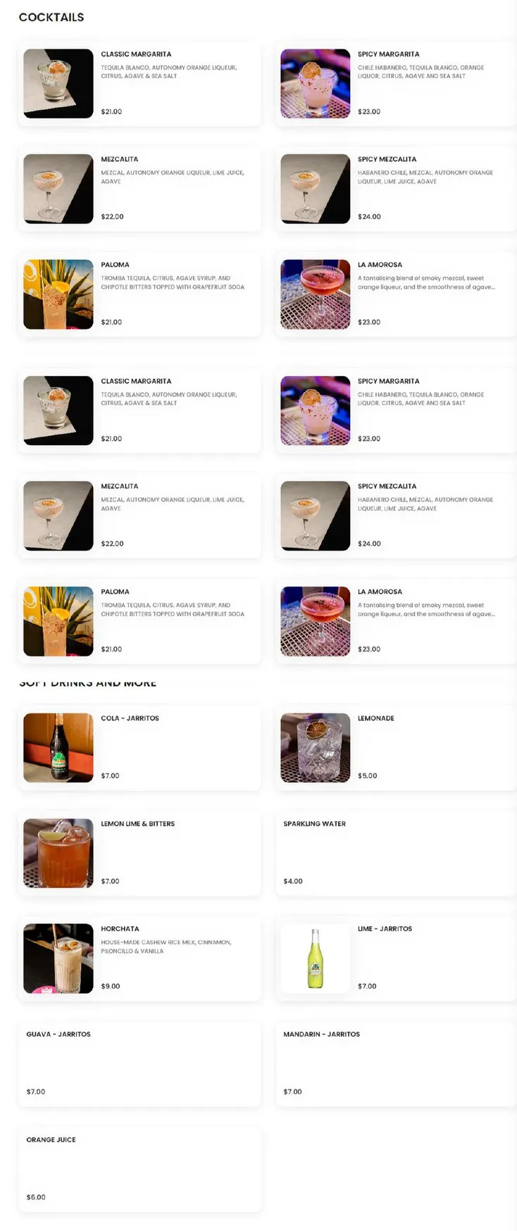 Superchido menu, page 3