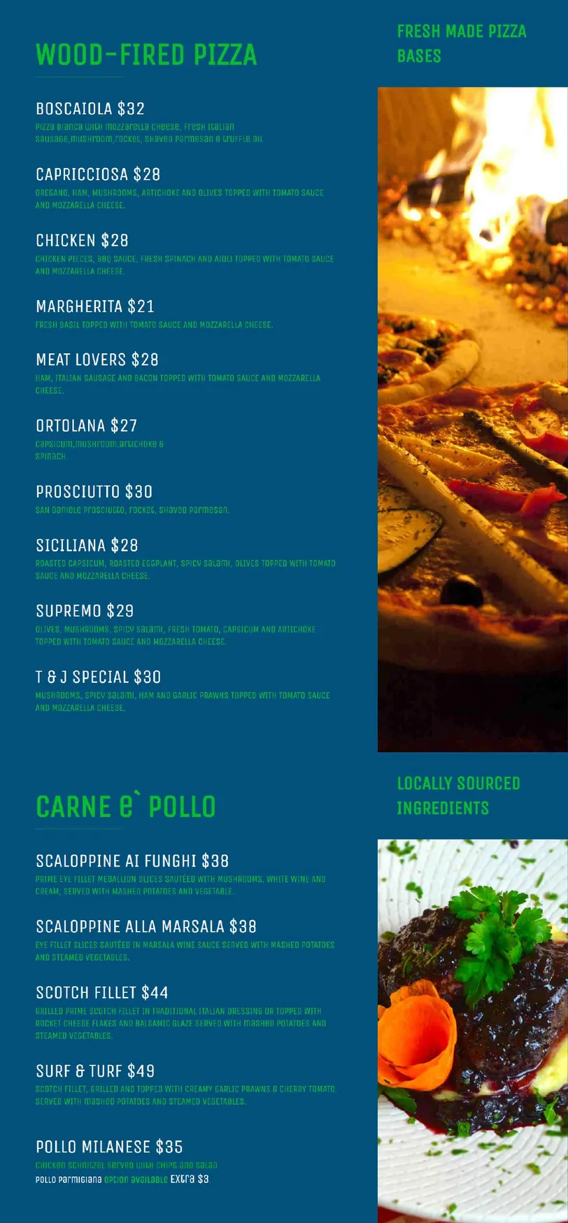 Portorosa menu, page 2