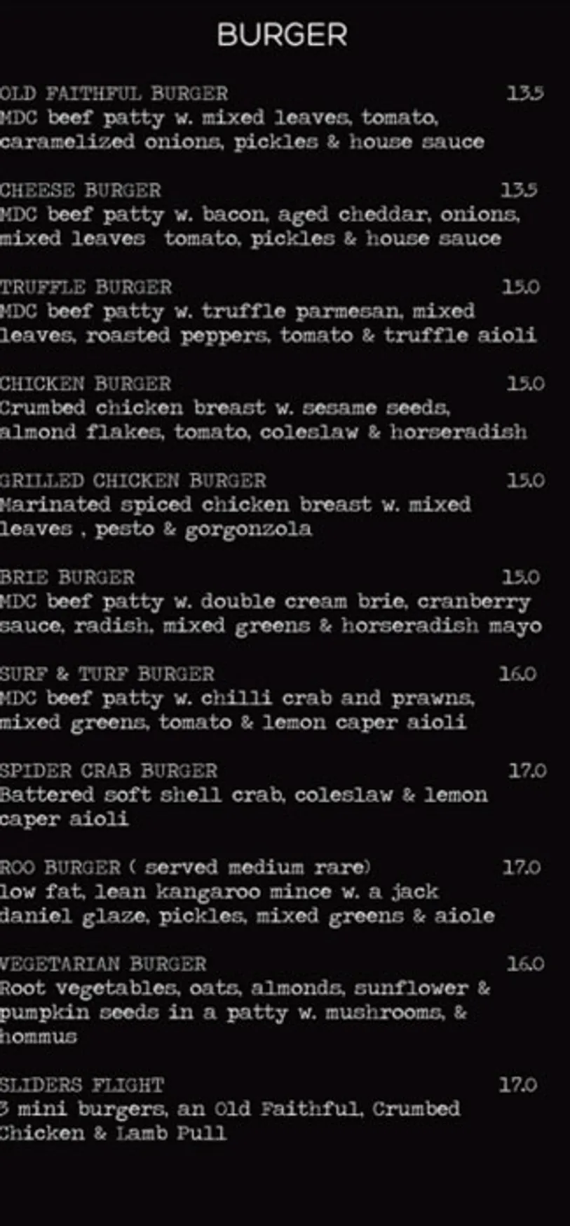 Meat District Co menu, page 2