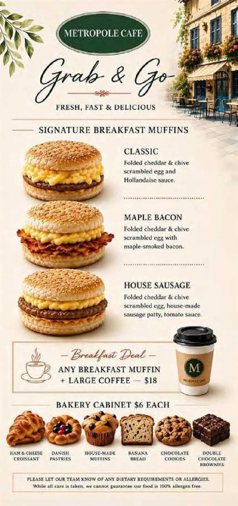 Metropole Cafe Fitzroy menu, page 2