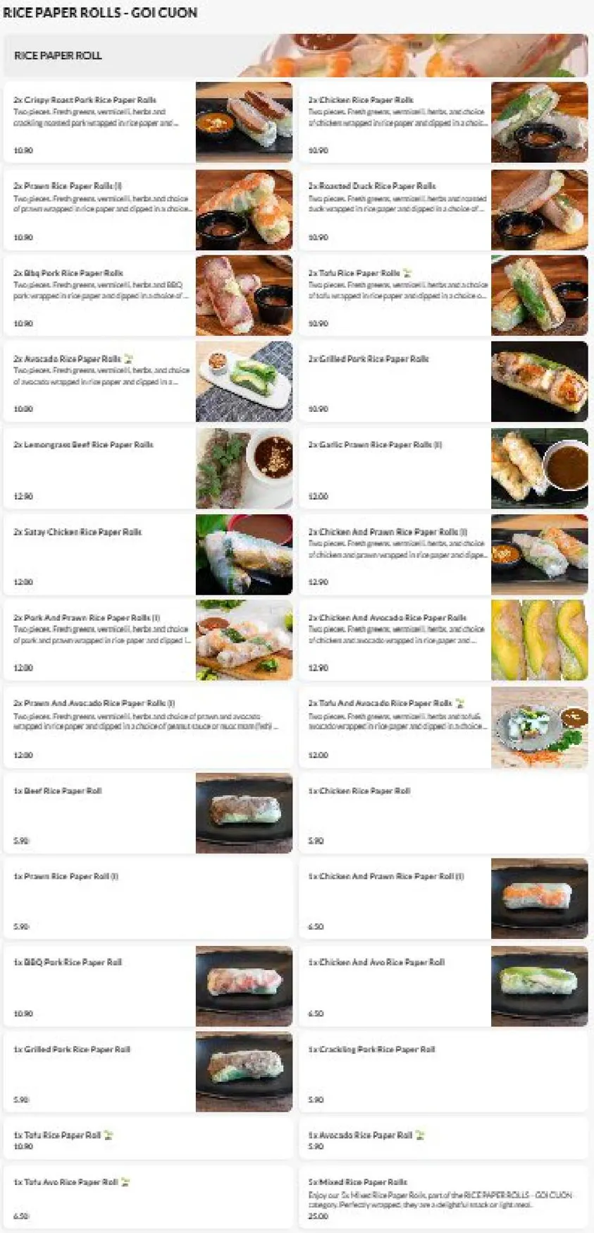 OGRILL / Saigon Express Lounge & Bar menu, page 2