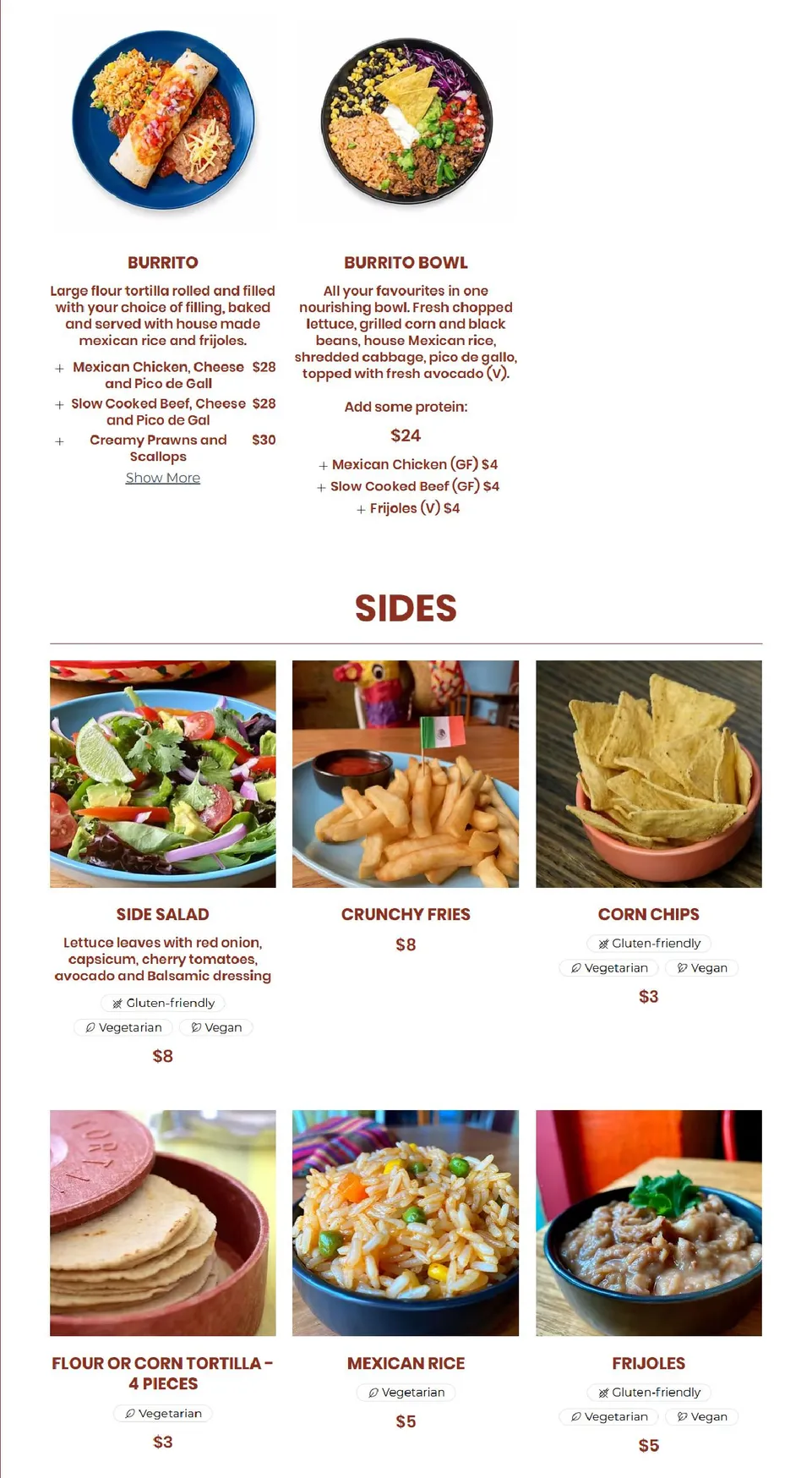 Taco Bill - Sunbury menu, page 3