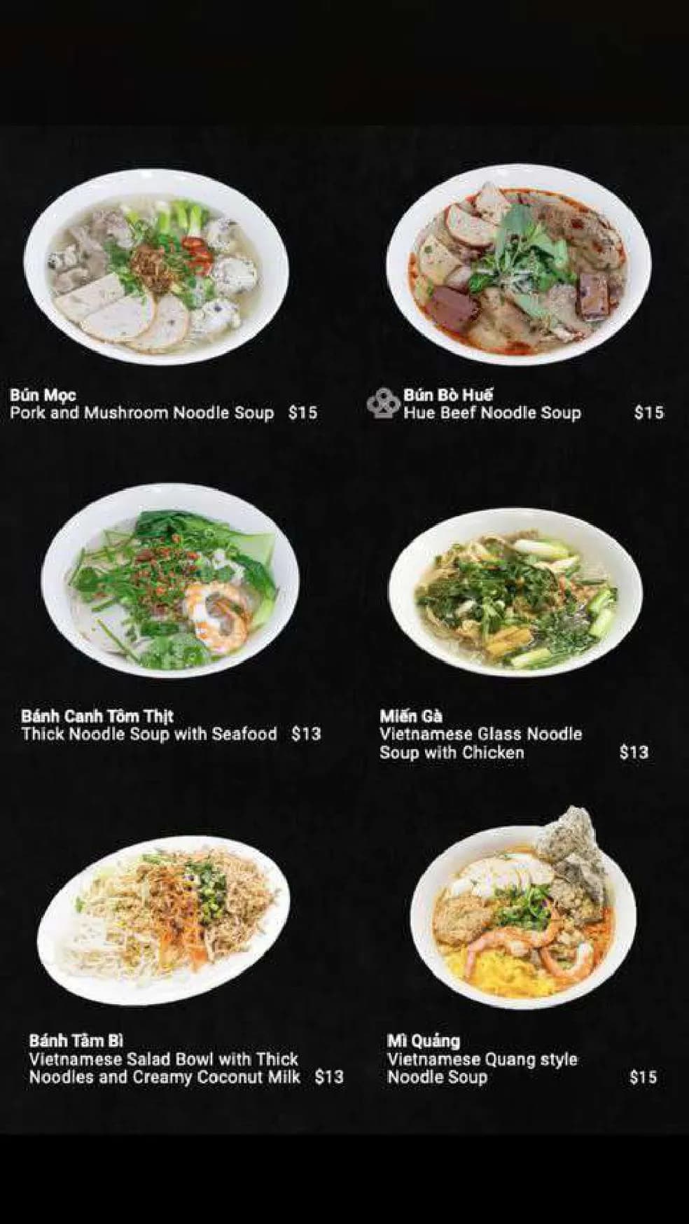 BAC 8 Vietnamese Eatery menu, page 10