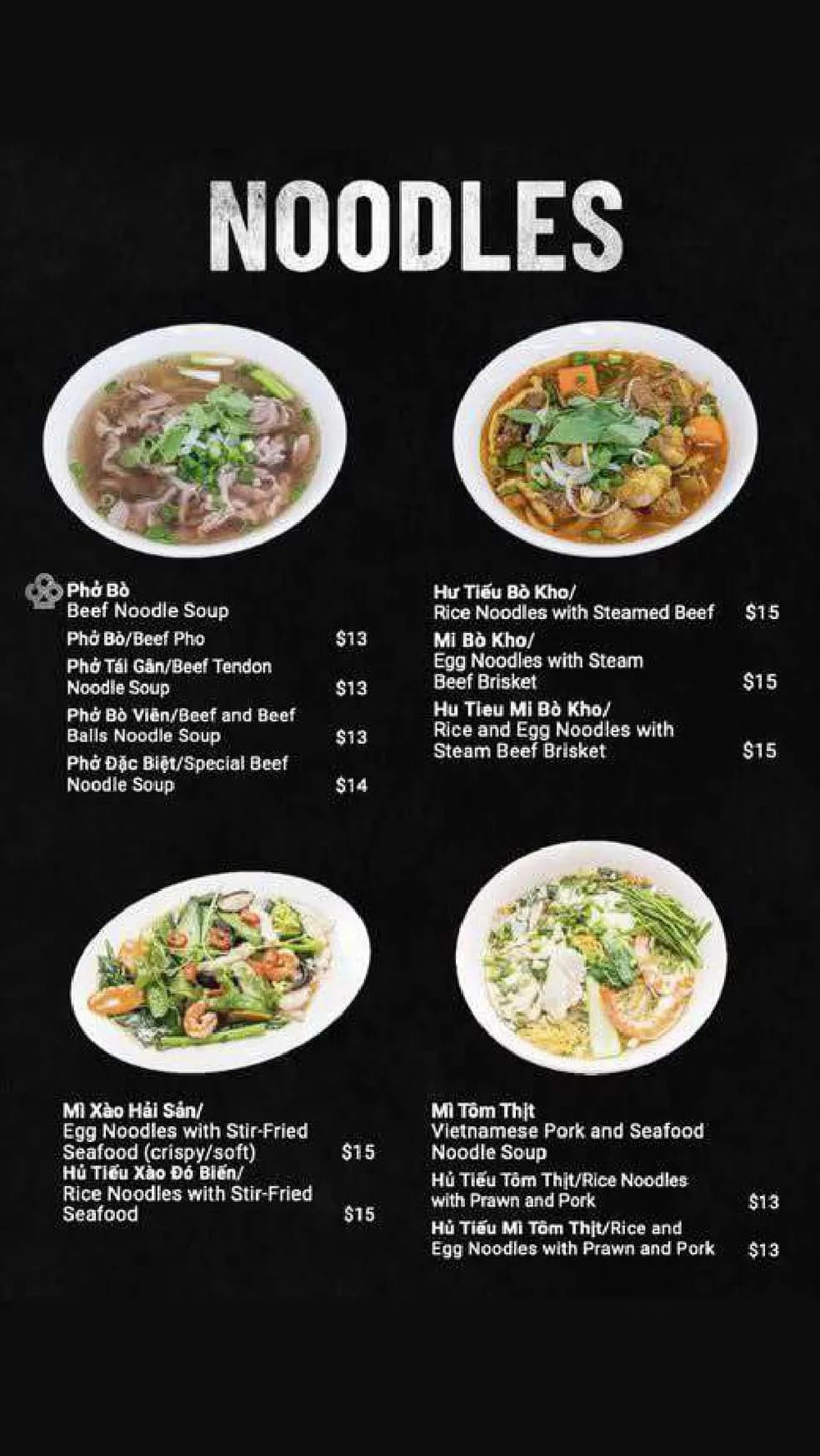 BAC 8 Vietnamese Eatery menu, page 8