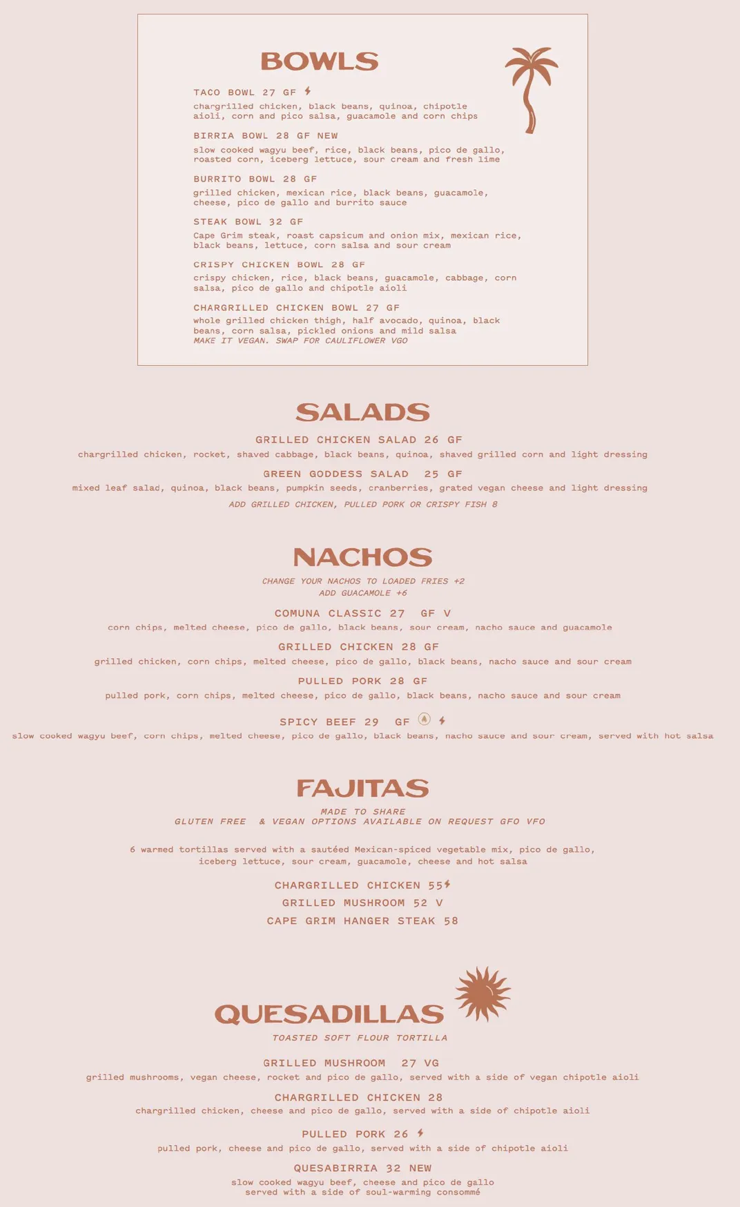 Comuna menu, page 2