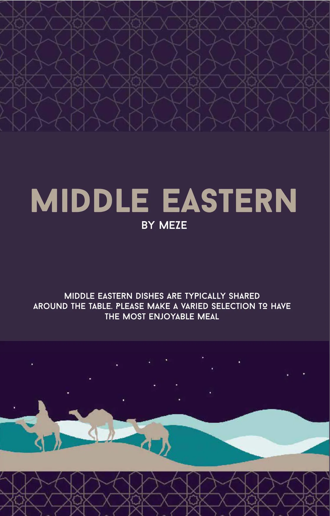 Meze Restaurant menu, page 2