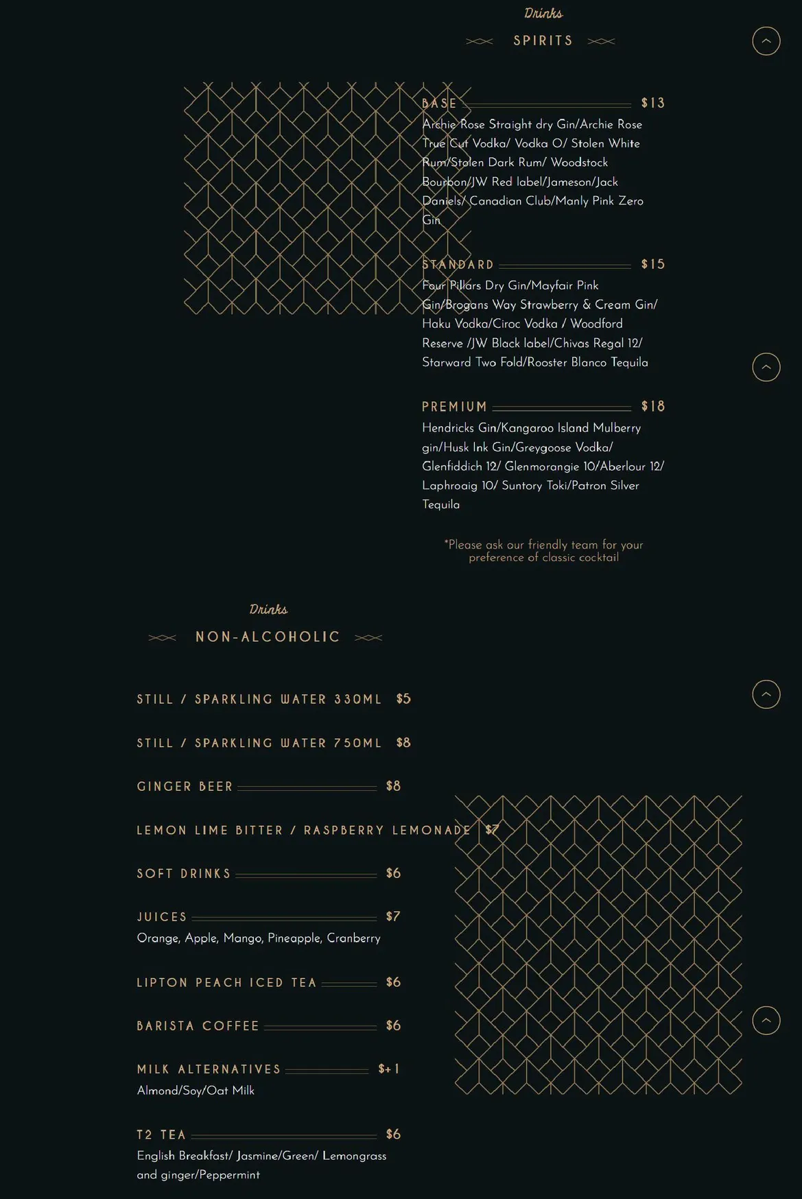 Bayroute Bar and Grill menu, page 2