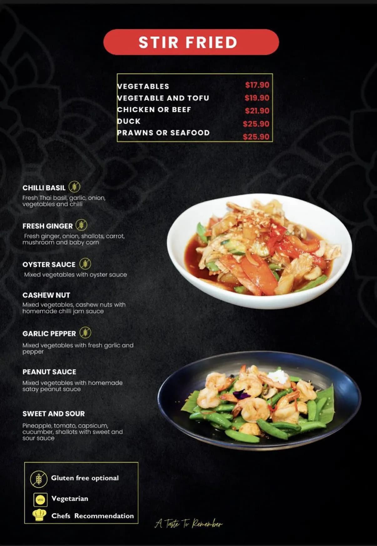 Thai By The Beach menu, page 7