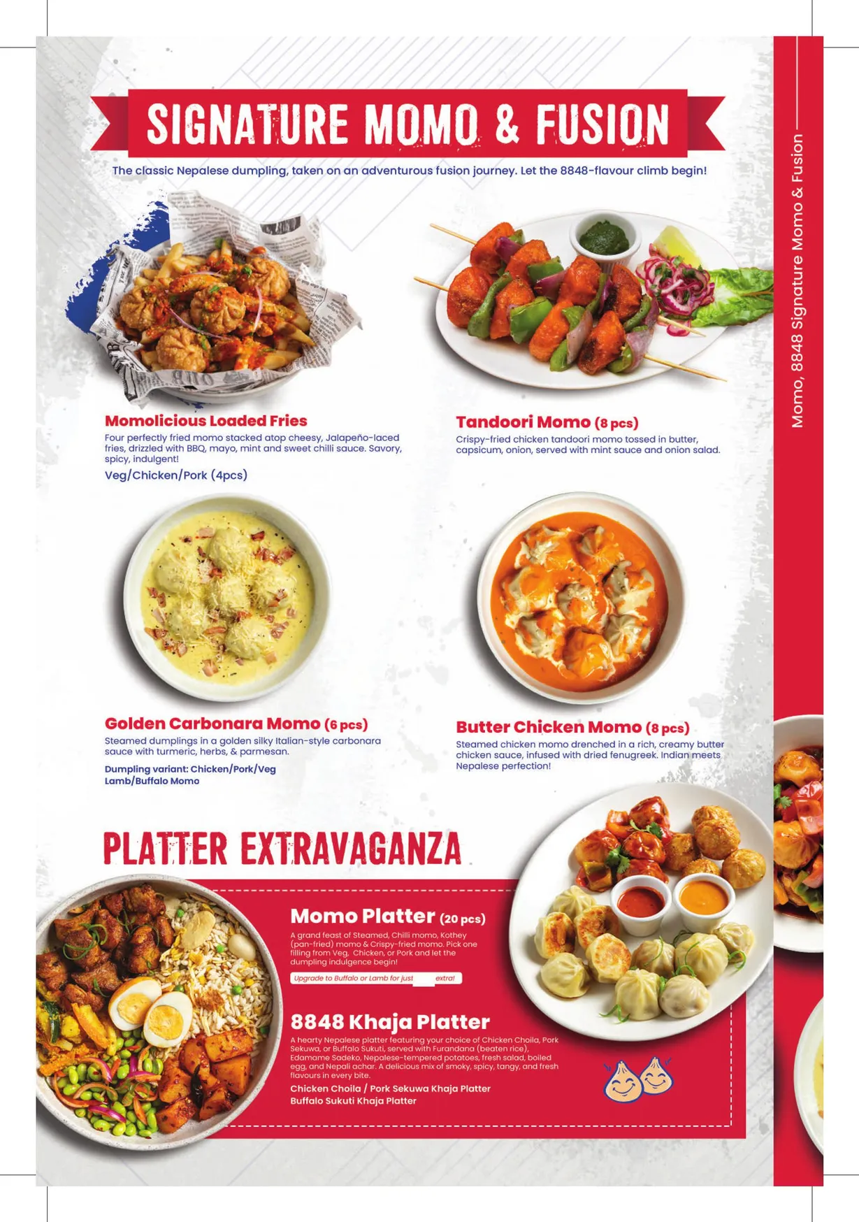 8848 Momo House menu, page 5