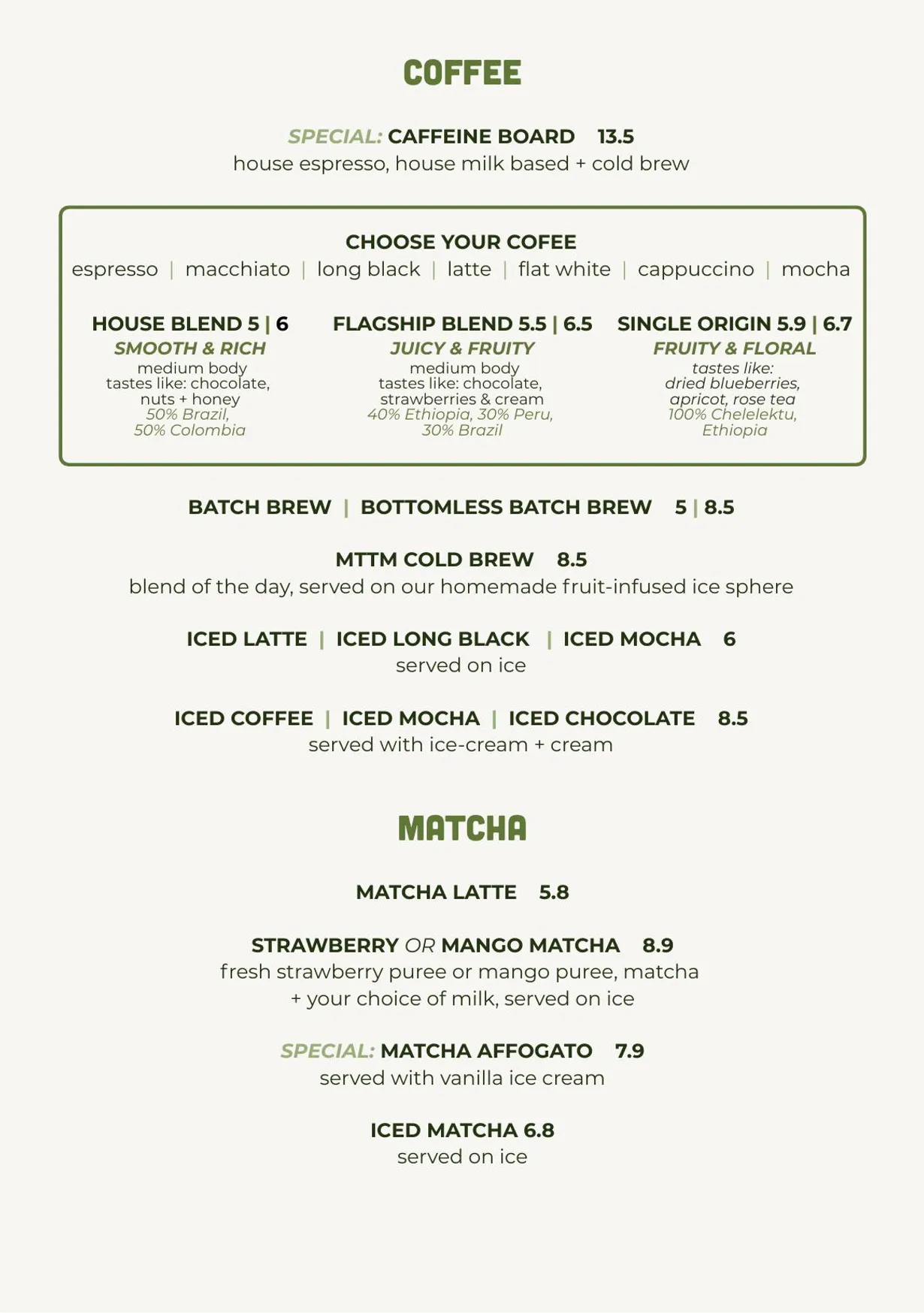 Method to the Madness menu, page 4