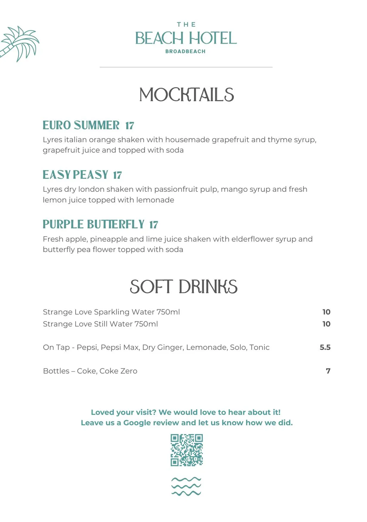 Cora menu, page 7