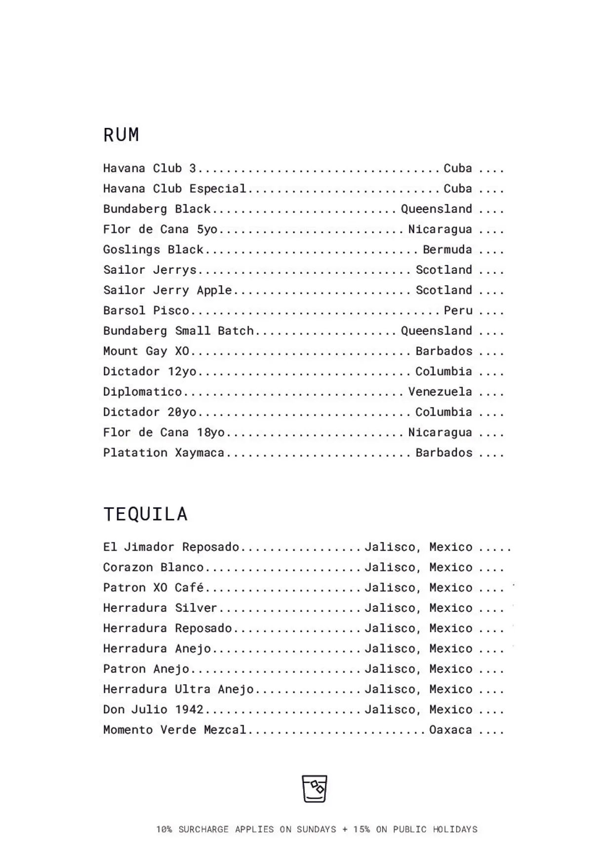 BOBs Beer menu, page 14