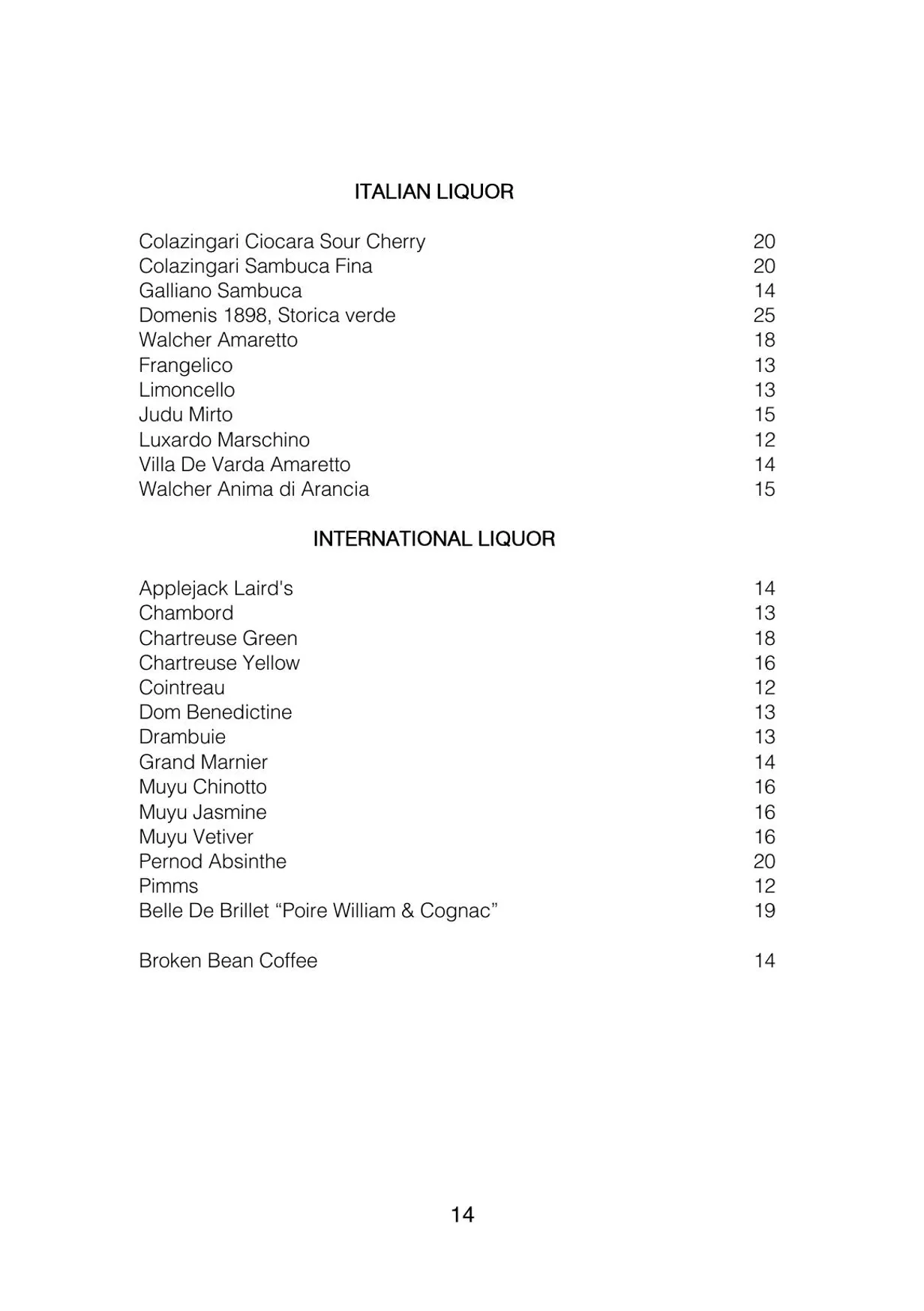Ormeggio menu, page 16