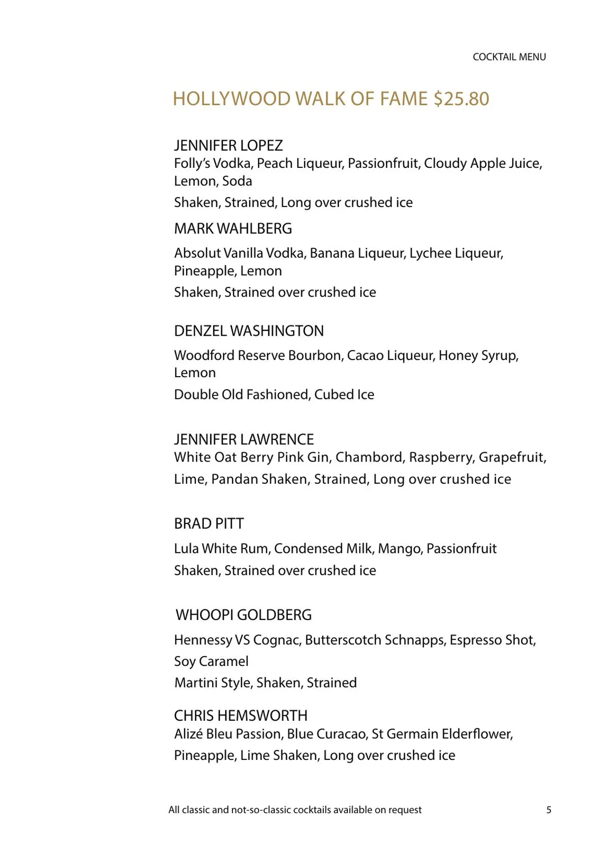 Mr Mista menu, page 6