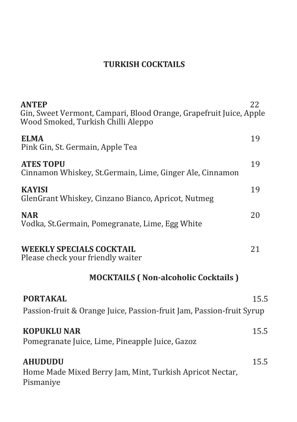 Lezzet menu, page 6