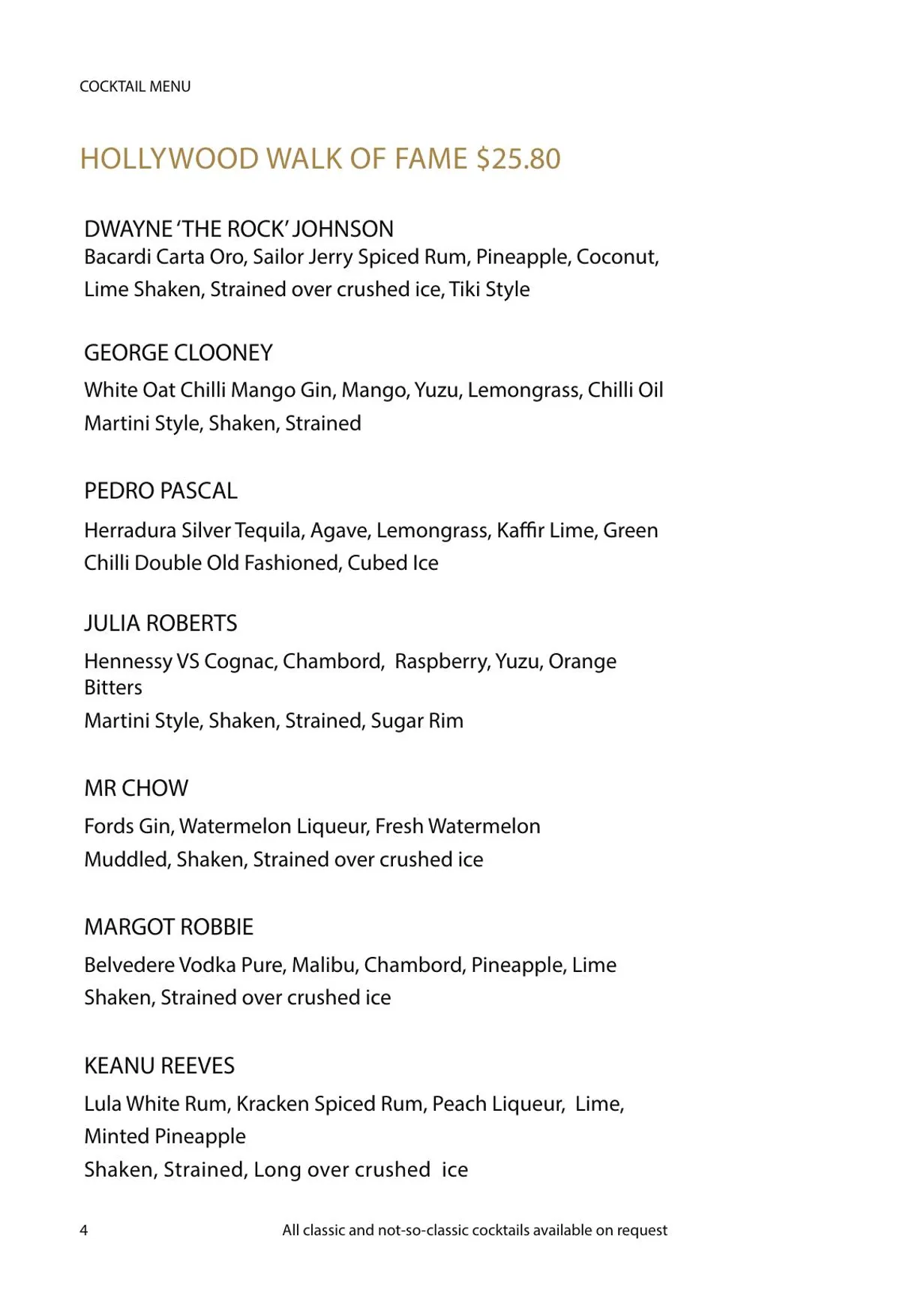 Mr Mista menu, page 5