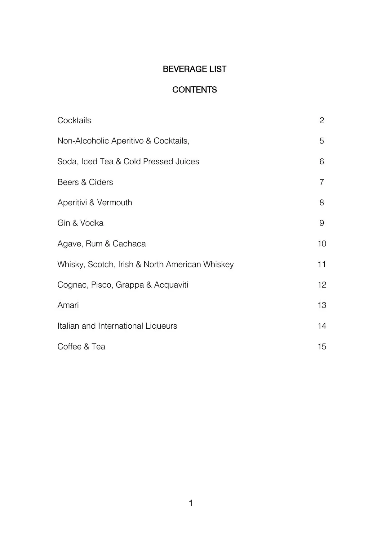 Ormeggio menu, page 3