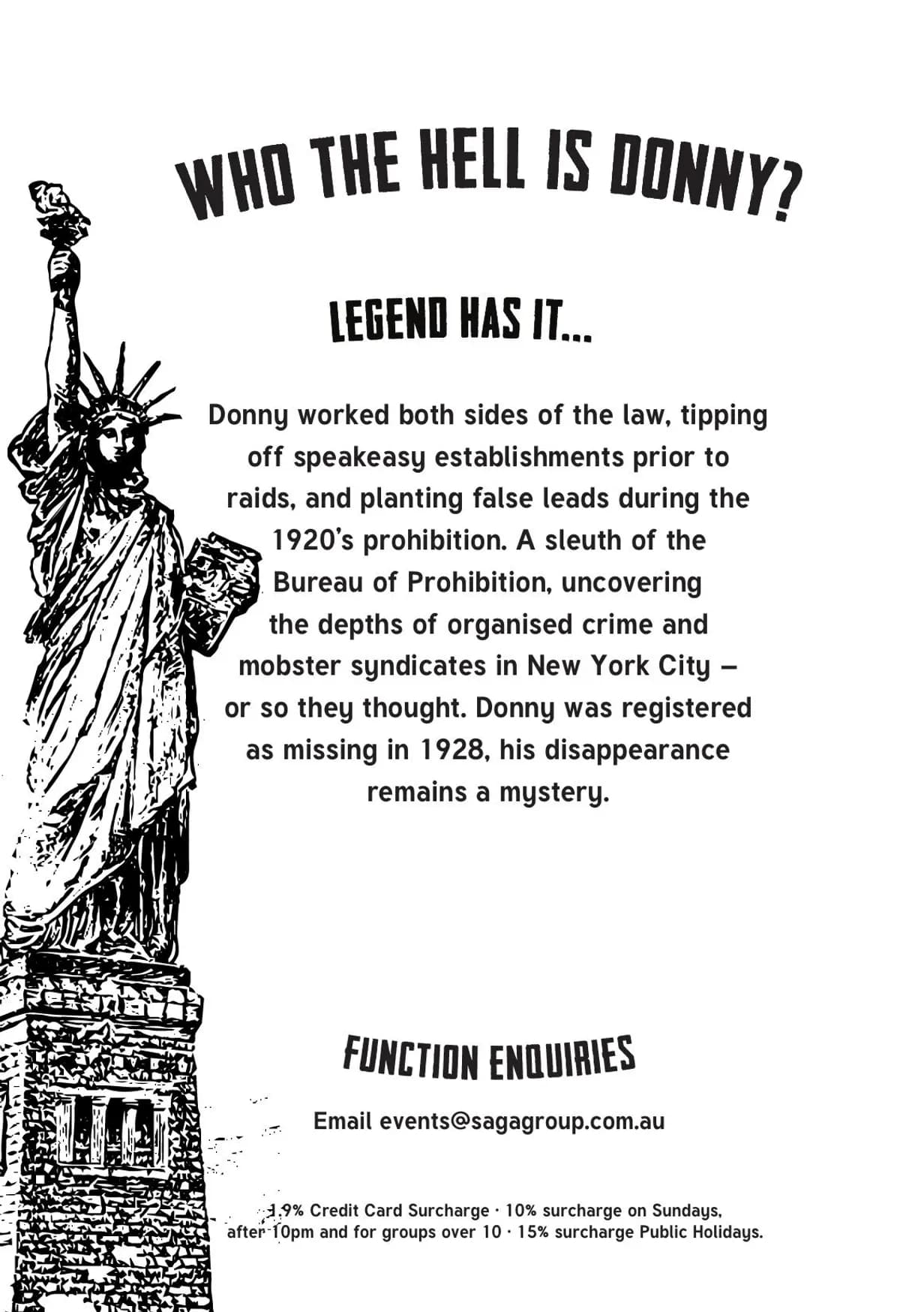 Donny's menu, page 2