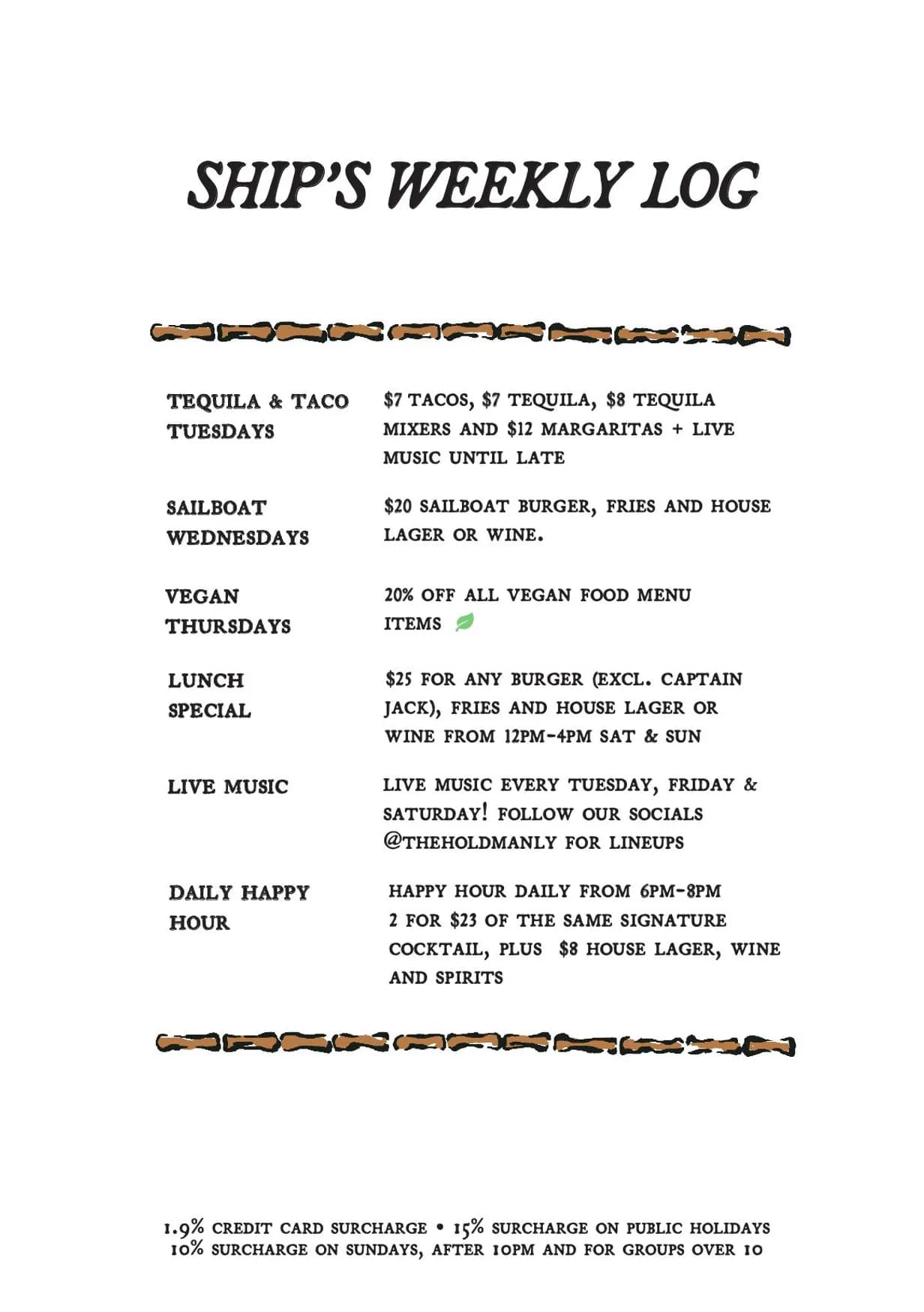 The Hold menu, page 2
