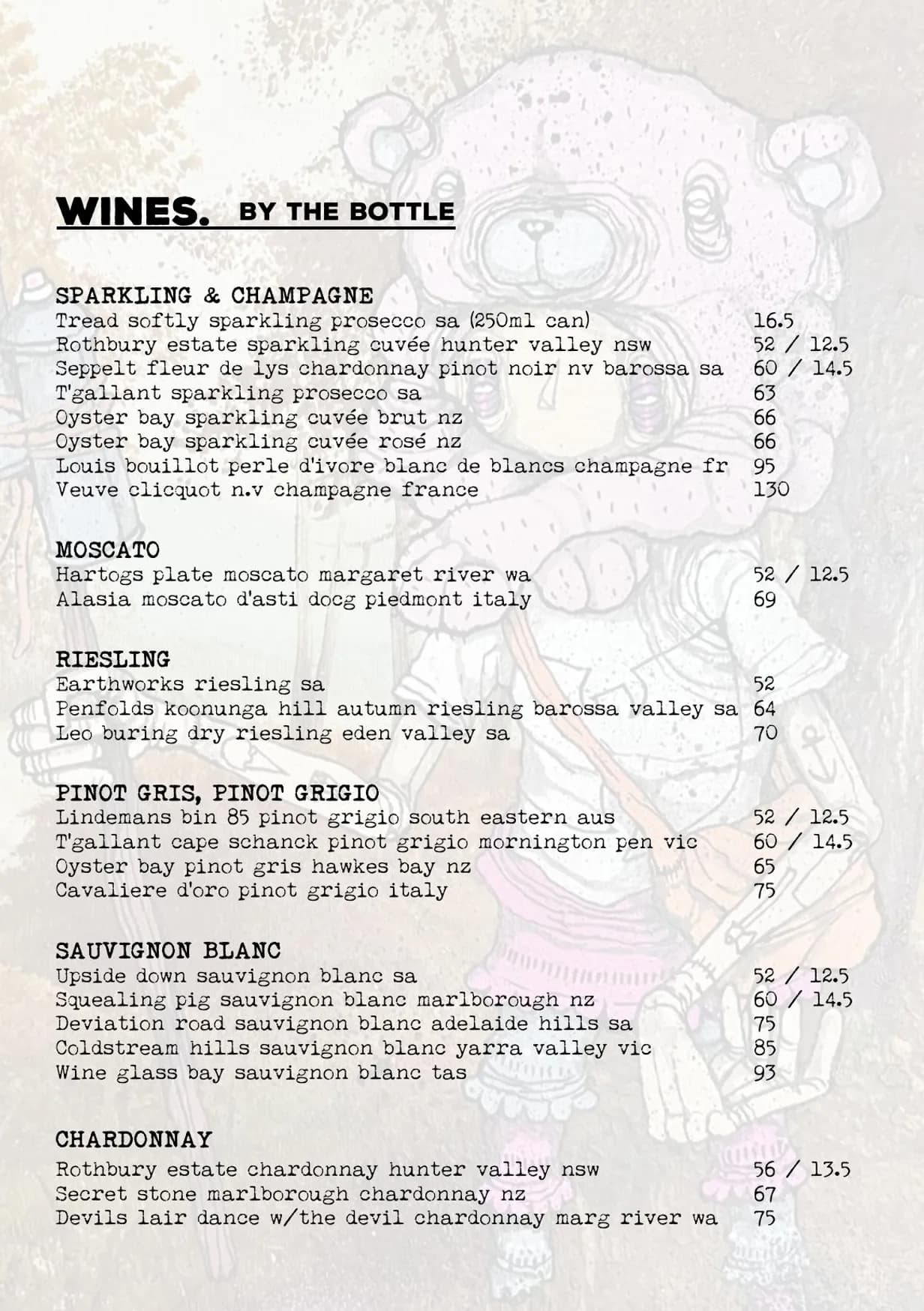 Element Bar menu, page 9