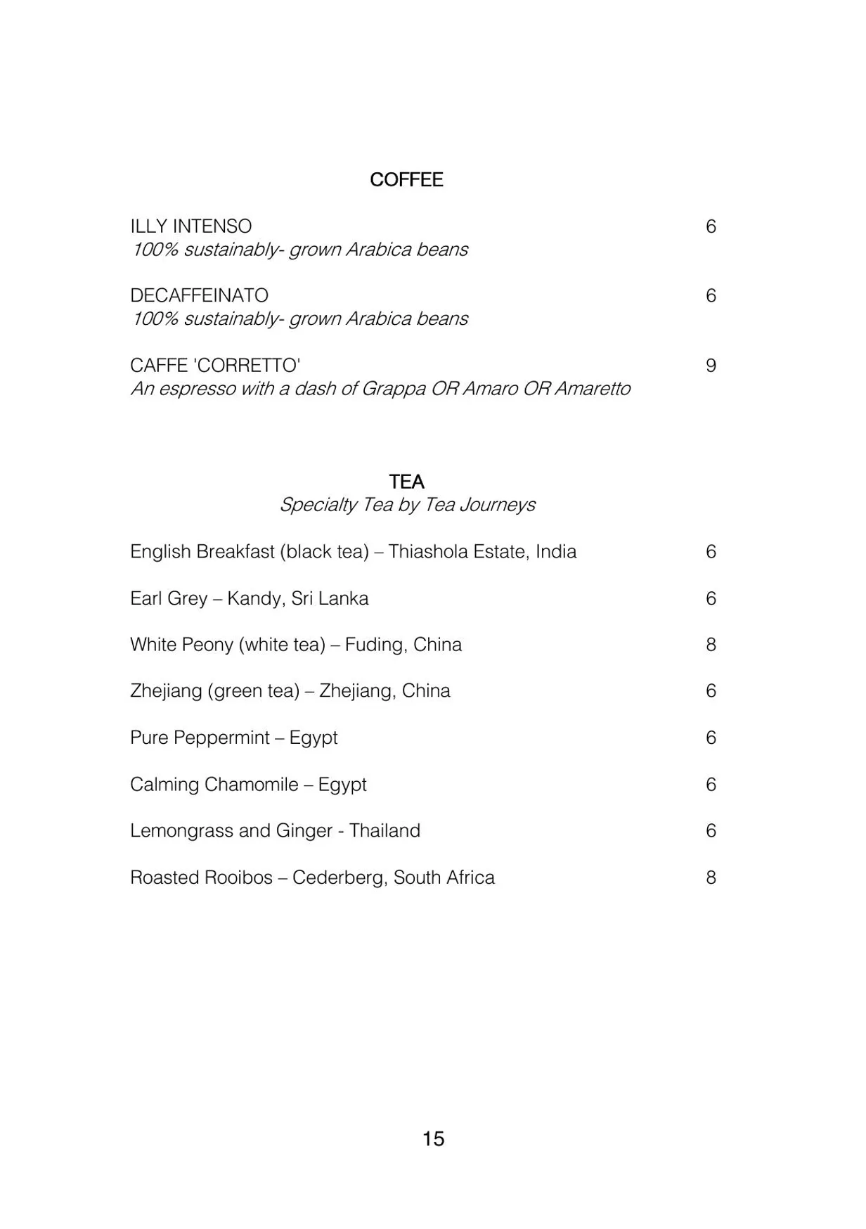 Ormeggio menu, page 17