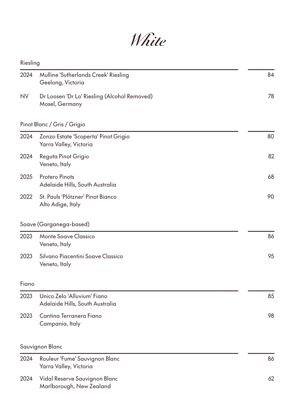 Amatrice Rooftop Restaurant menu, page 12