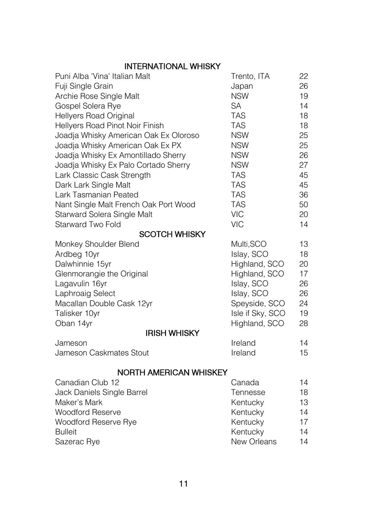 Ormeggio menu, page 13