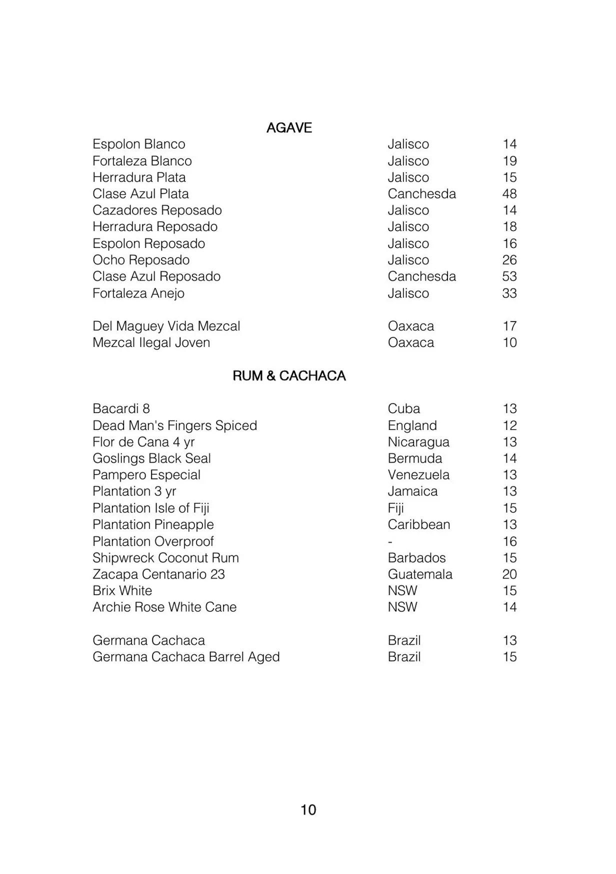 Ormeggio menu, page 12